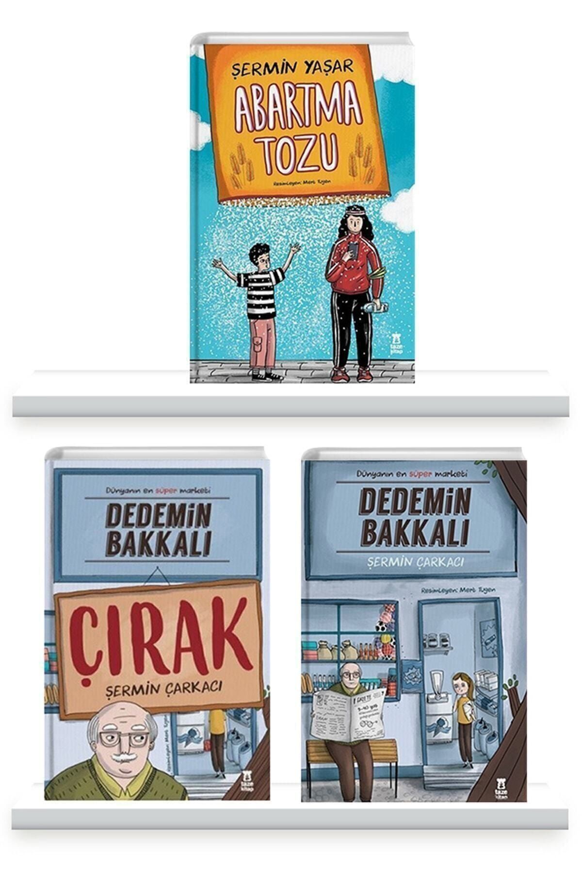 Taze Kitap Dedemin Bakkalı Dedemin Bakkalı Çırak Abartma Tozu Set 3 Kitap Şermin Yaşar
