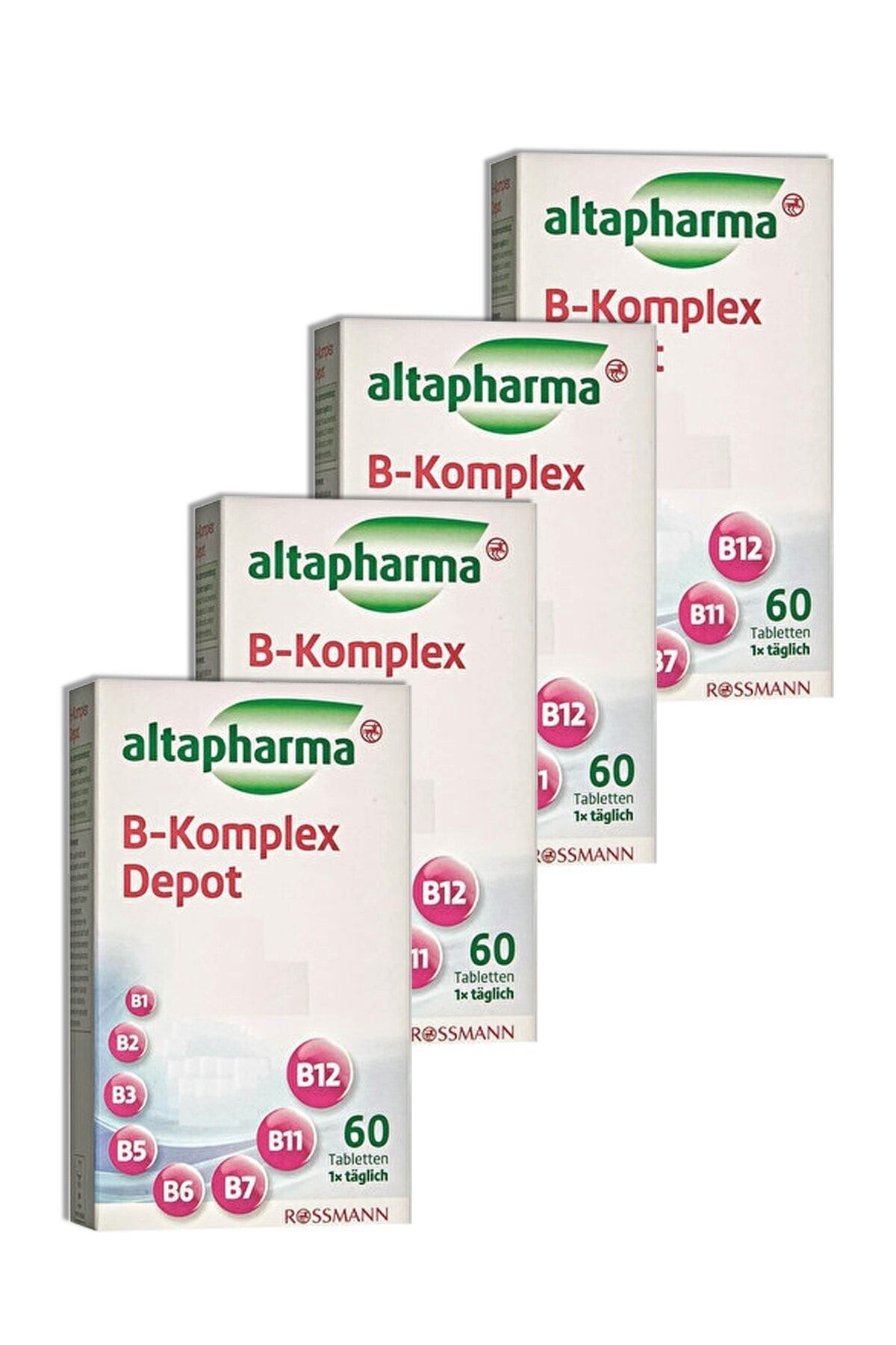 Altapharma Vitamin B Kompleks Tablet 60'lı (4 Adet)