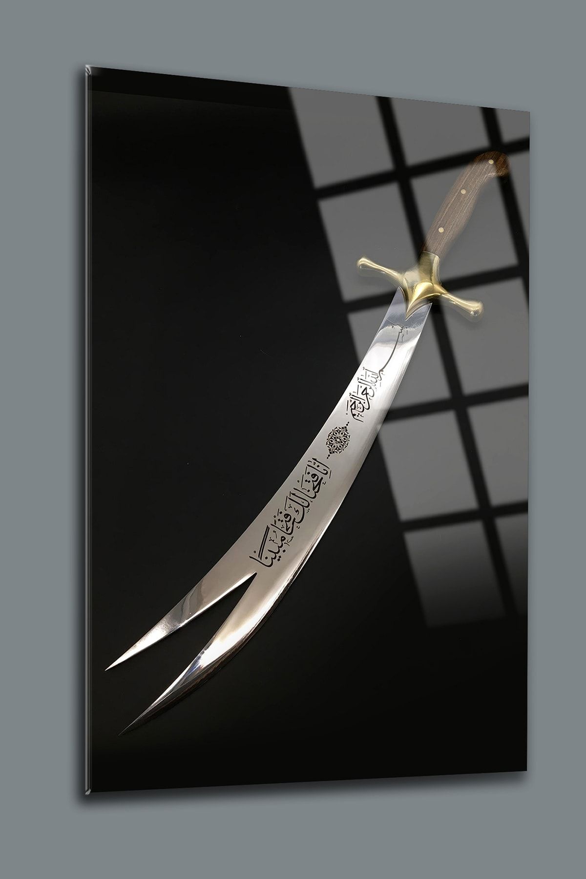 SRD Concept Hz Ali'nin Kılıcı 1 Zülfikar Cam Tablo-dini Tablo-islami Tablo