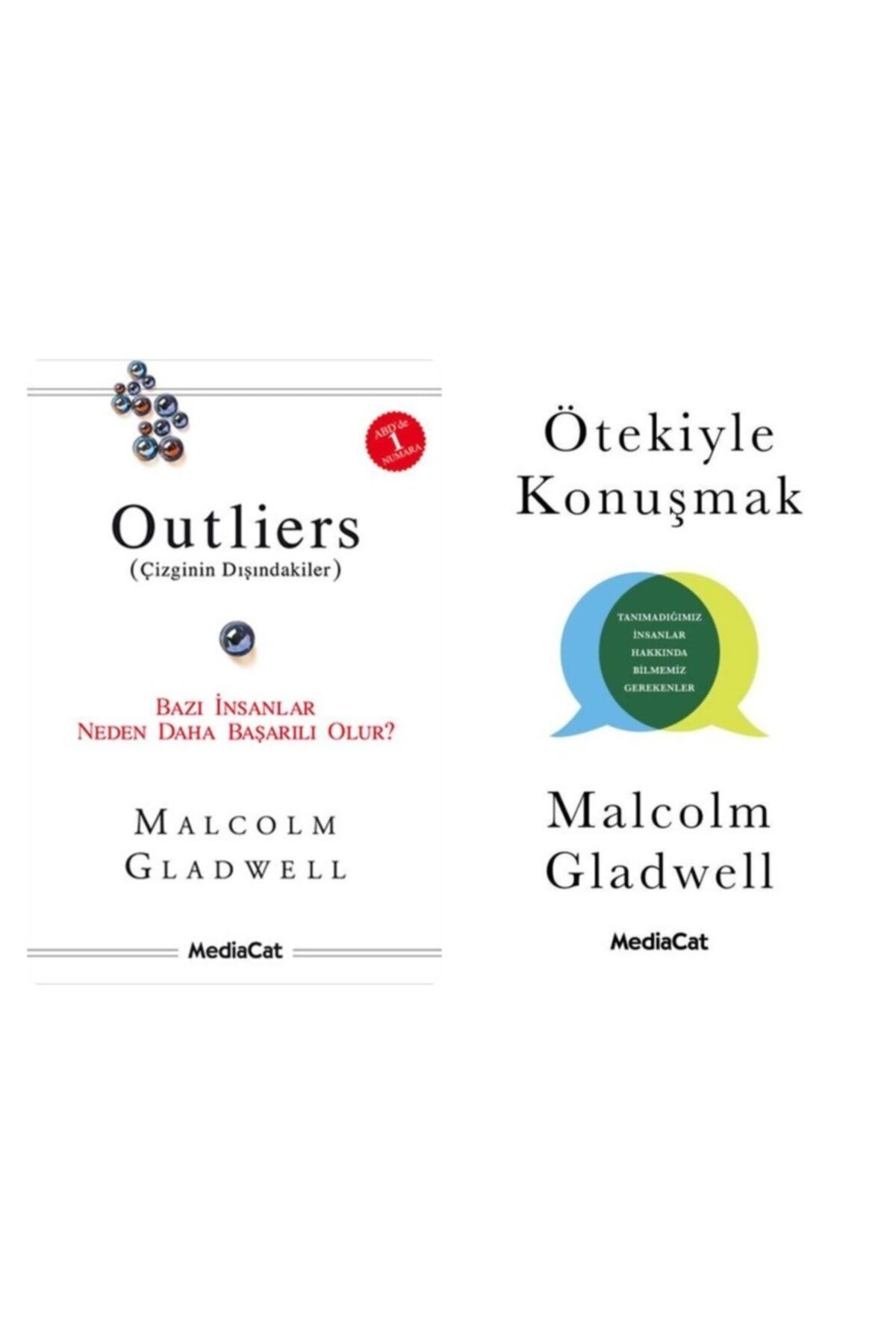 MediaCat Kitapları Outliers Çizginin Dışındakiler + Ötekiyle Konuşmak Malcolm Gladwell 2 Kitap