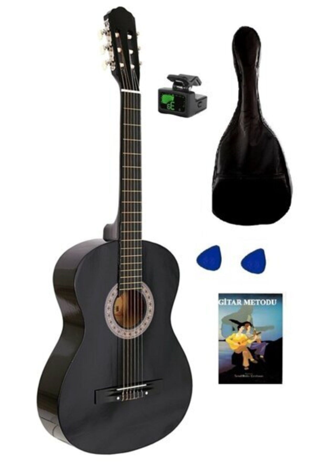 Nano Müzik Gitar Set, Tam Boy Klasik Gitarı Seti ,gitar, Kılıf, Akort Cihazı, Eğitim Kitabı Ve Pena