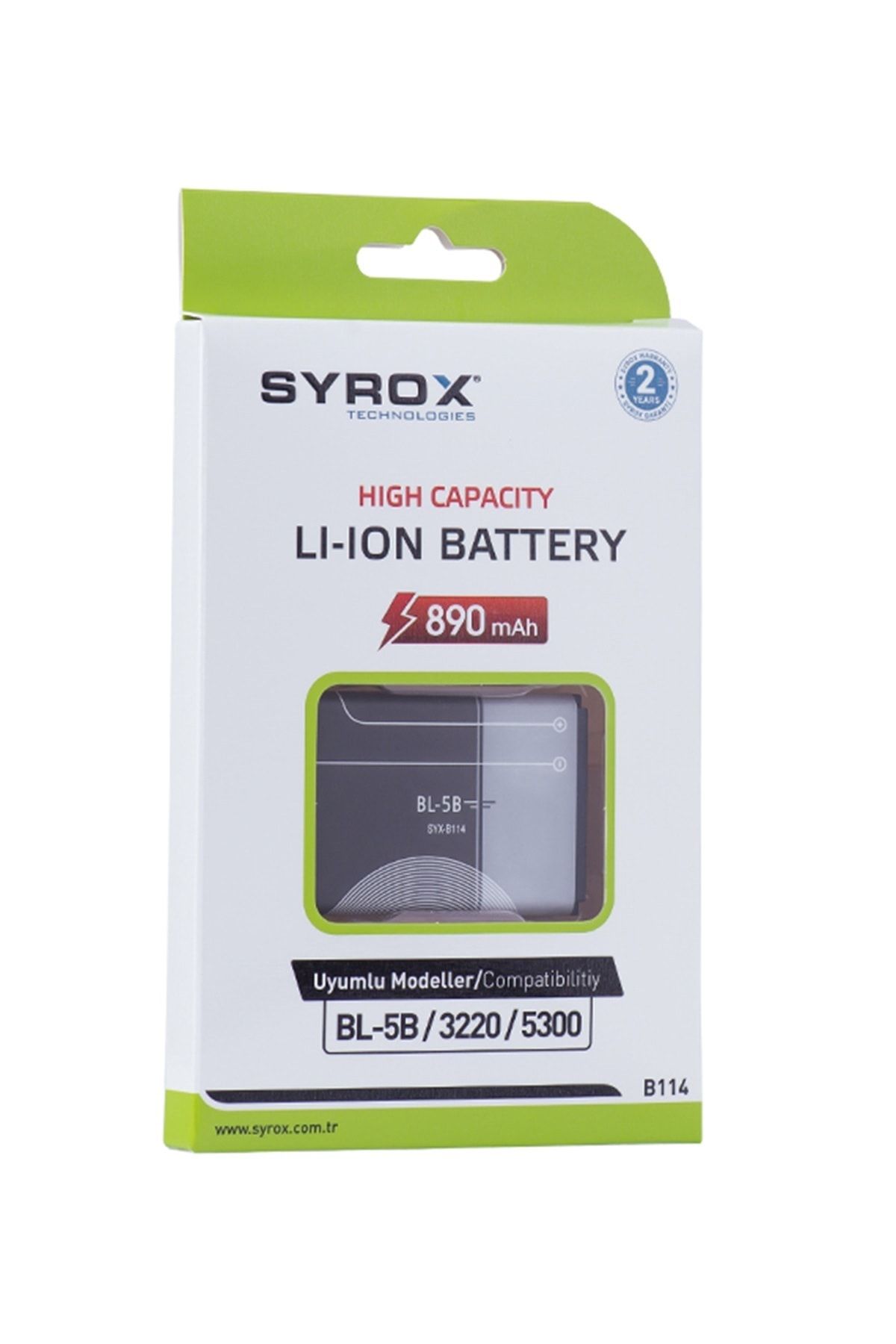 Syrox Nokia Bl-5b / 3220 Batarya Syx-b114