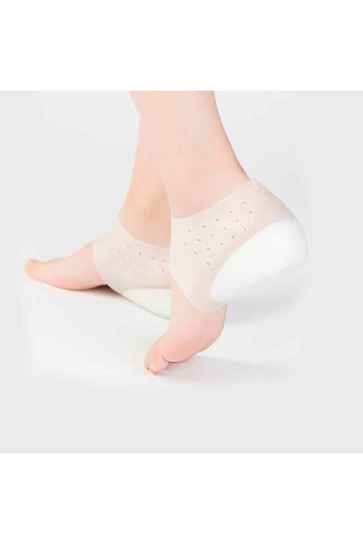 Genel Markalar Boy Uzatıcı Görünmez Tabanlık Katı Silikon Tabanlık Sert Giyen 4 Cm Şeffaf-çorap Nishlove