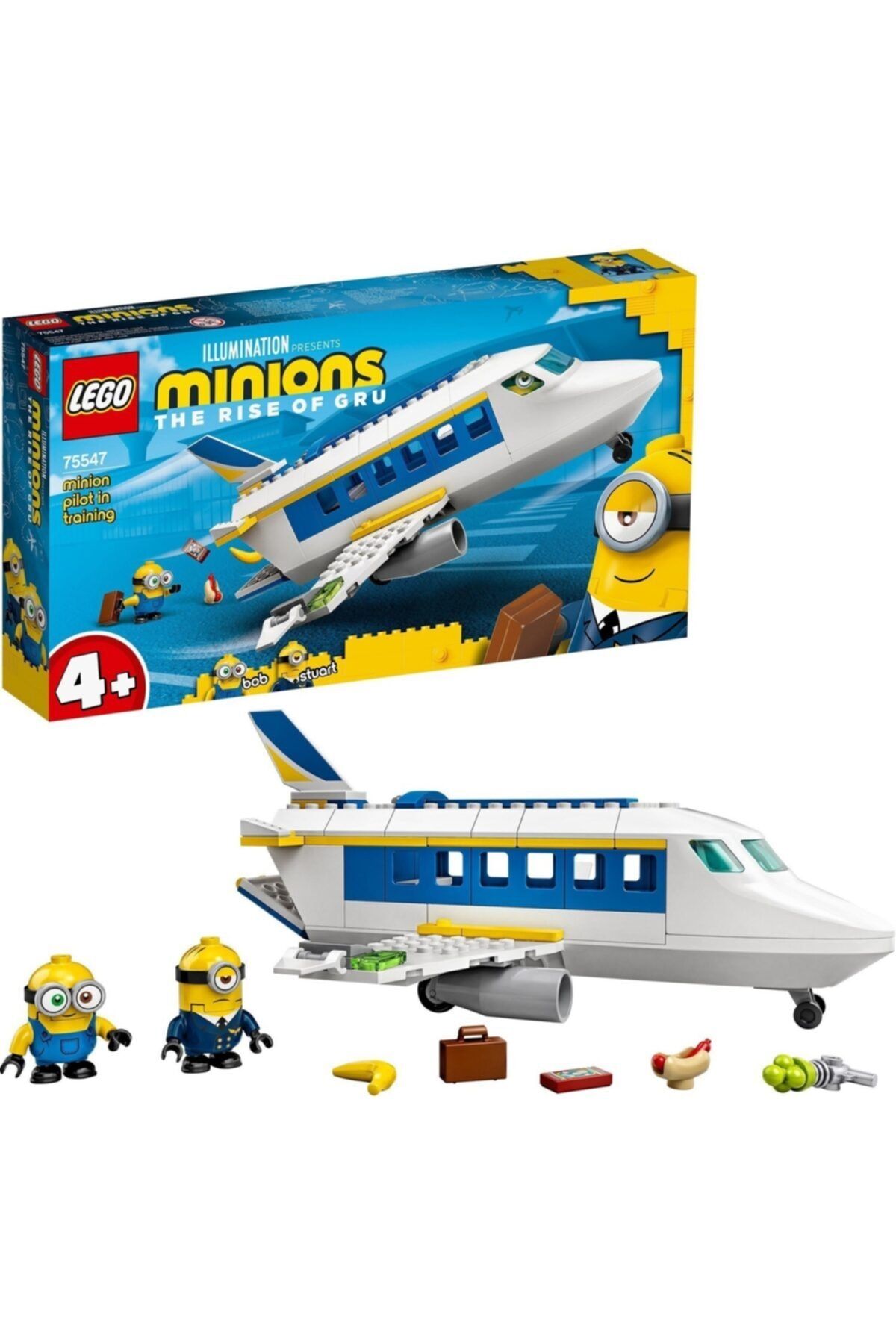 LEGO Minions: Minyon Pilot Eğitimde 75547 - Yaratıcı Çocuklar için Oyuncak Yapım Seti (119 Parça)