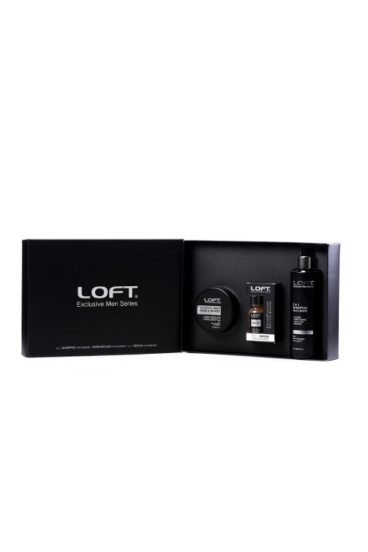 Loft Exclusive Men Series Gift Set Parabensiz Dökülme Karşıtı Şampuan + Serum + Maske
