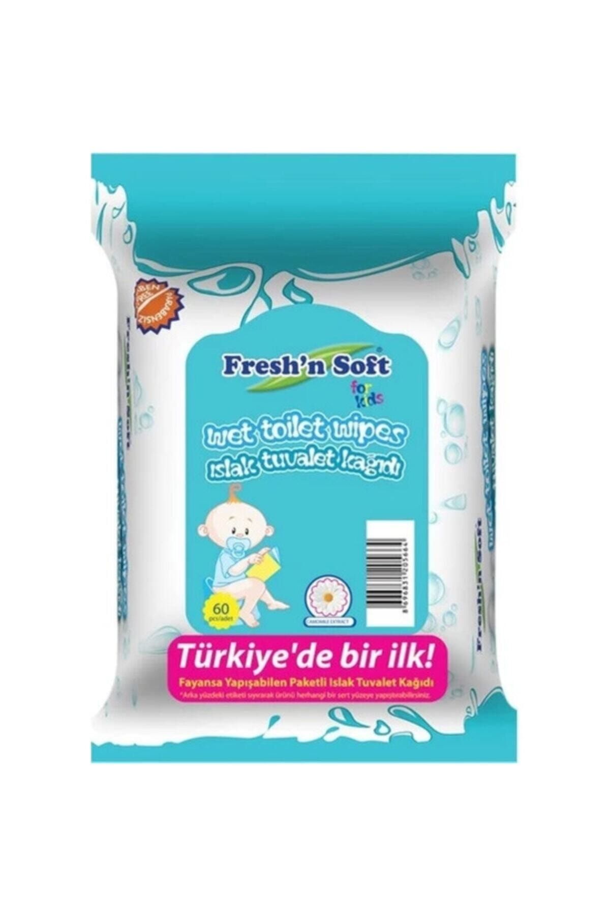 FRESHNSOFT Fresh'n Soft Islak Tuvalet Kağıdı Çocuklara Özel 60'lı 2 Paket