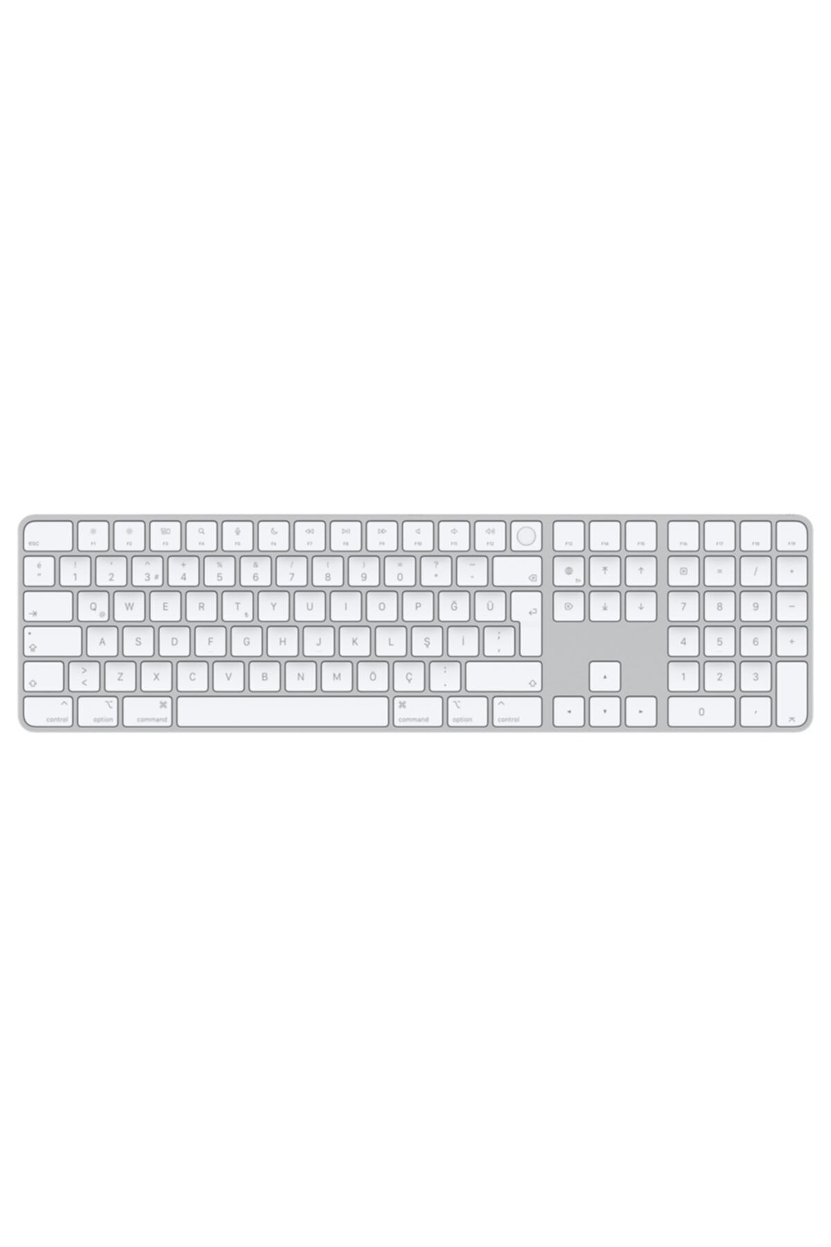 Apple Magic Keyboard Touch Id Özellikli ve Sayısal Tuş Takımlı Türkçe Q Klavye Beyaz Tuşlar
