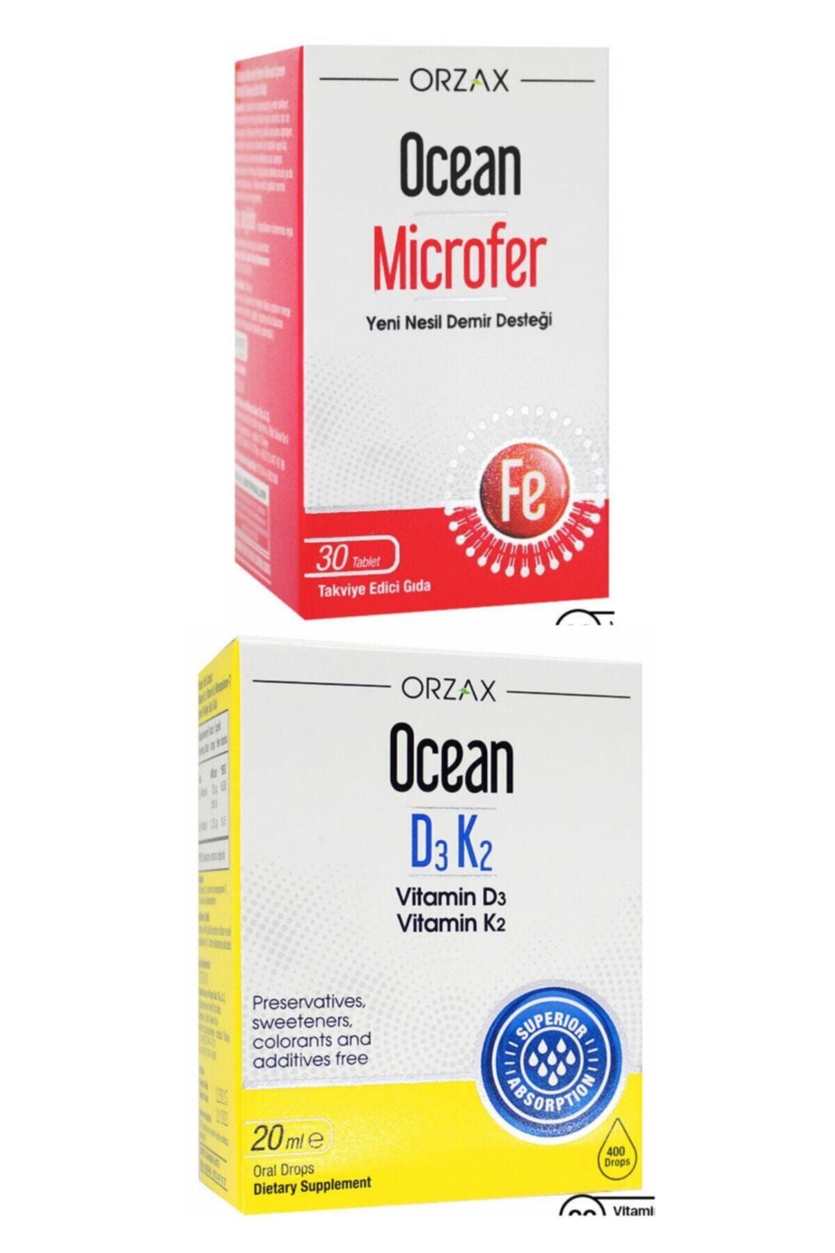 Ocean Microfer 30 Tablet + Ocean Vitamin D3k2 Damla 20 ml