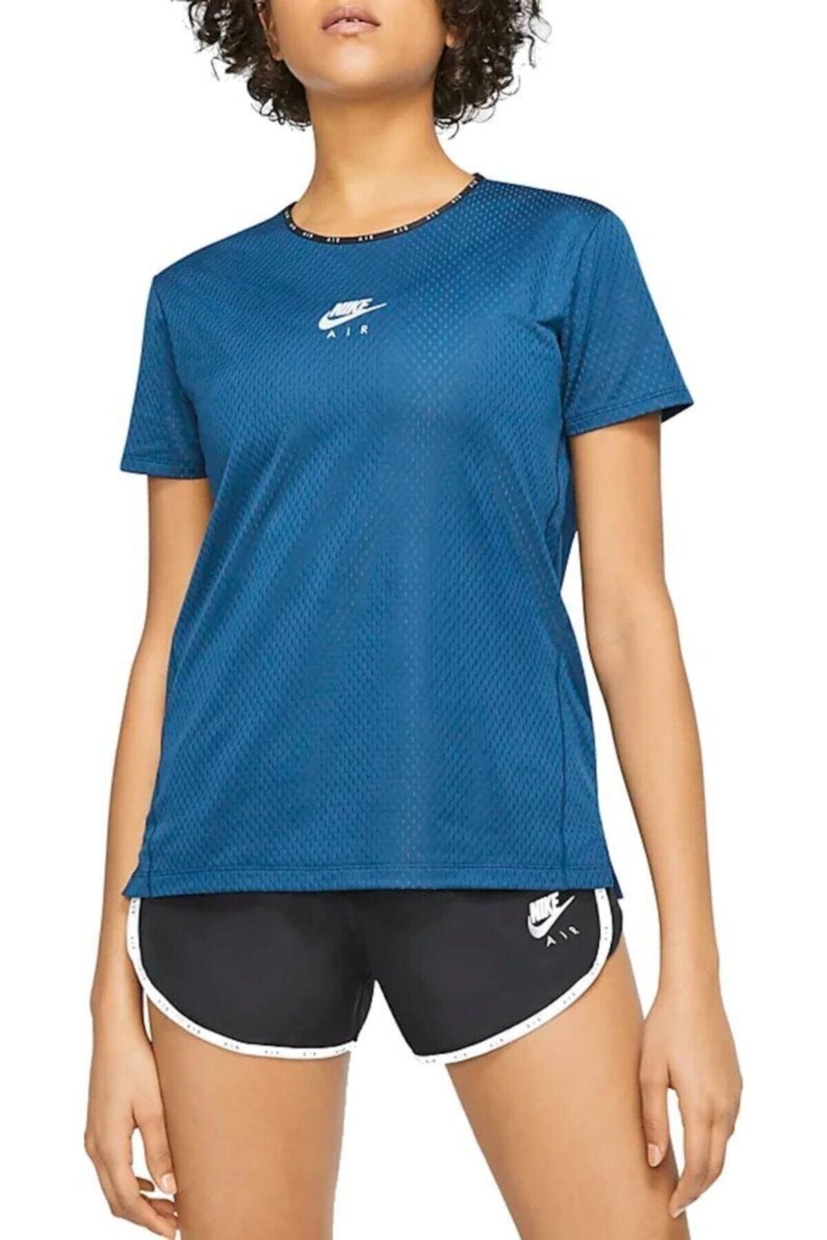 Nike At4196-432 Kadın Kısa Kollu Kolları Fileli T-shirt
