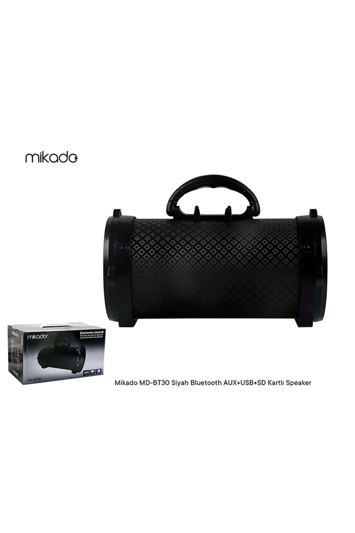 Mikado Md-bt30 Siyah Bluetooth Aux+usb+sd Kartlı Speaker