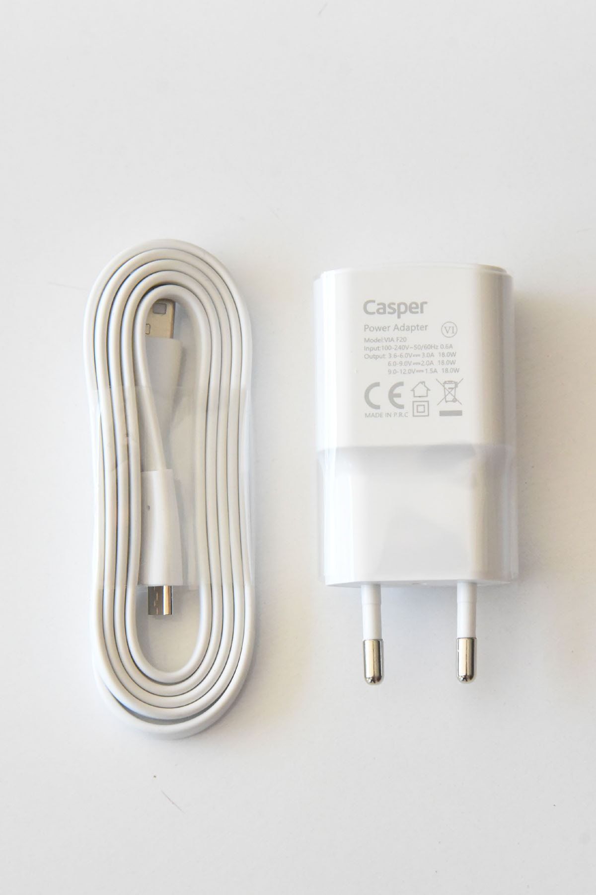 Casper Telefon Adapter Kablosu Hızlı Şarj Micro Usb 2.0 Standart Uçlu