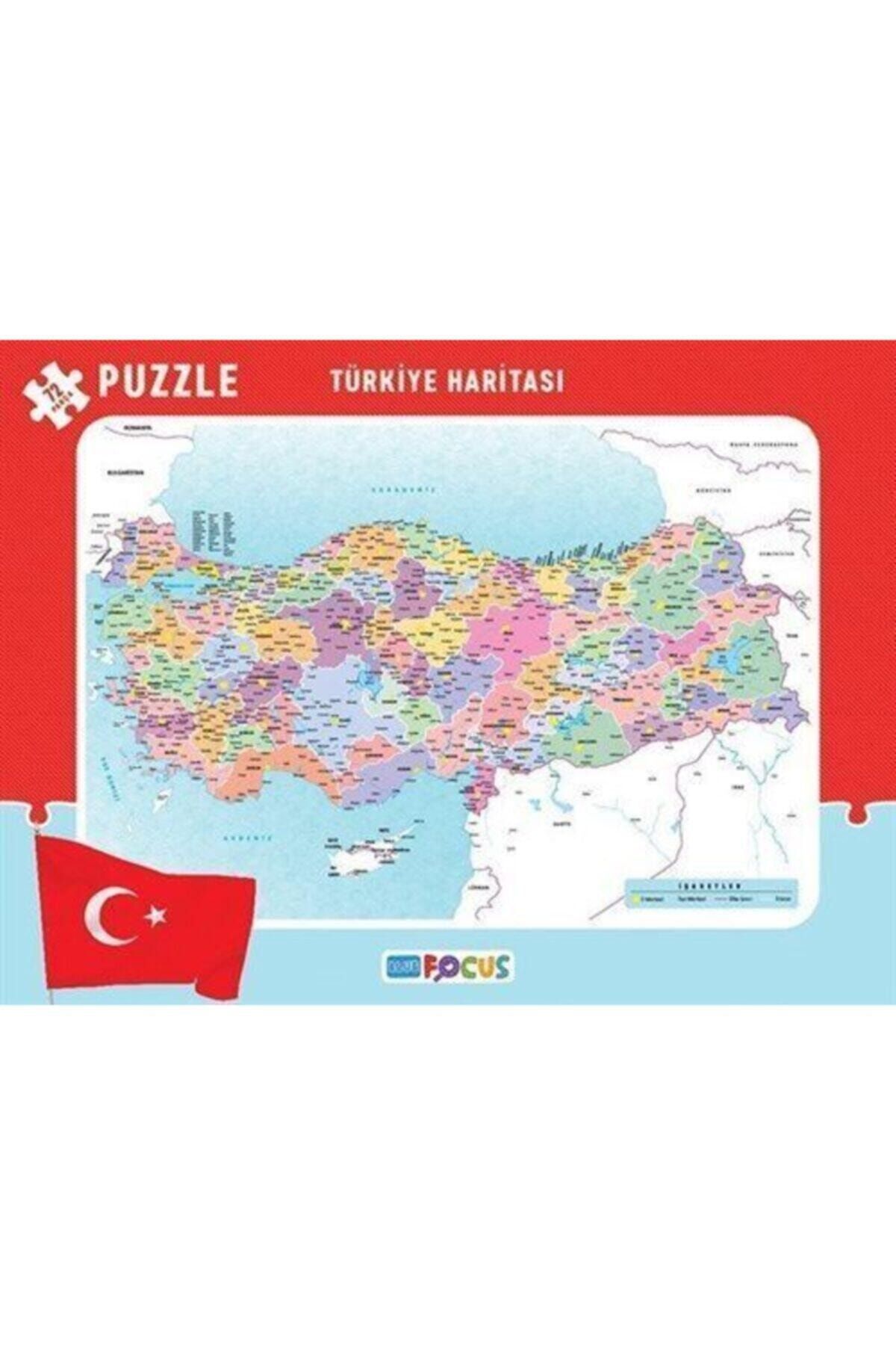 Blue Focus Türkiye Haritası - Puzzle (BF090)