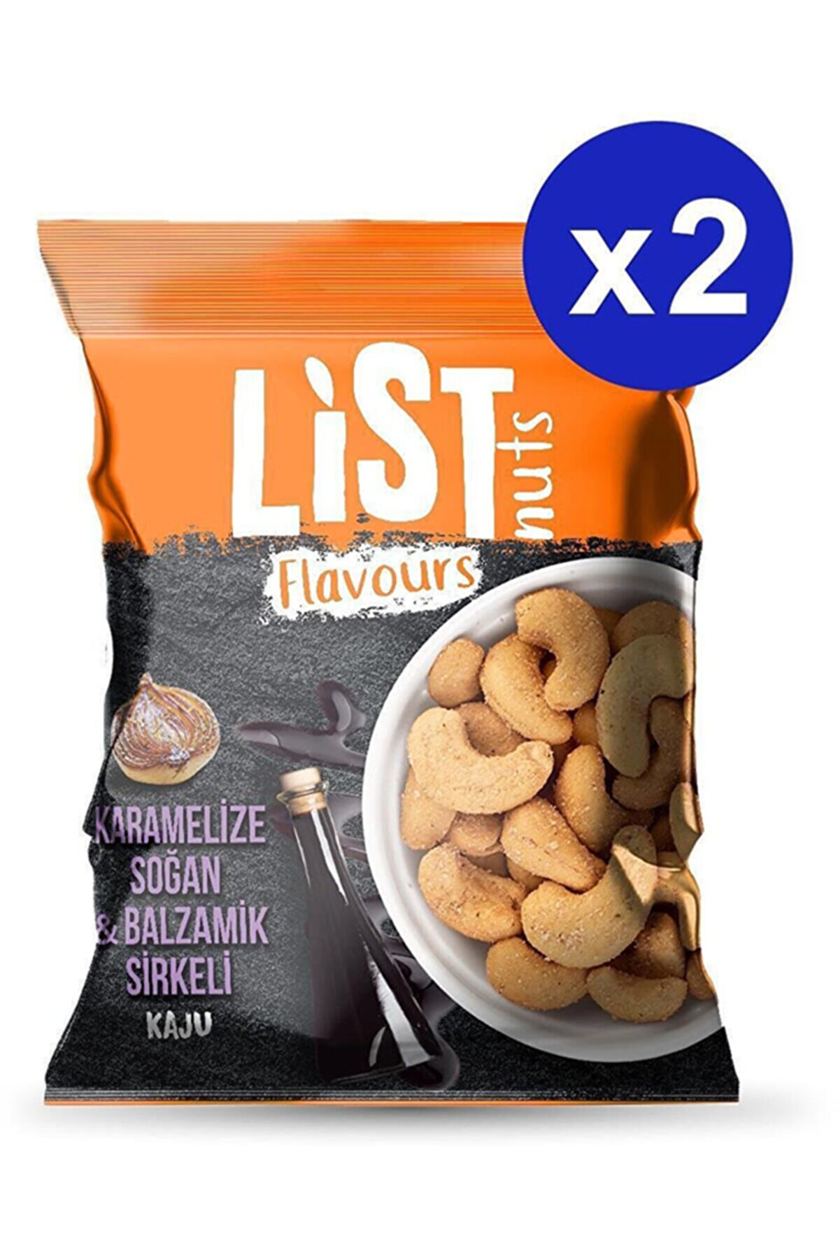 List Flavours List Nuts Flavours Karamelize Soğan & Balzamik Sirkeli Kaju 2x100g