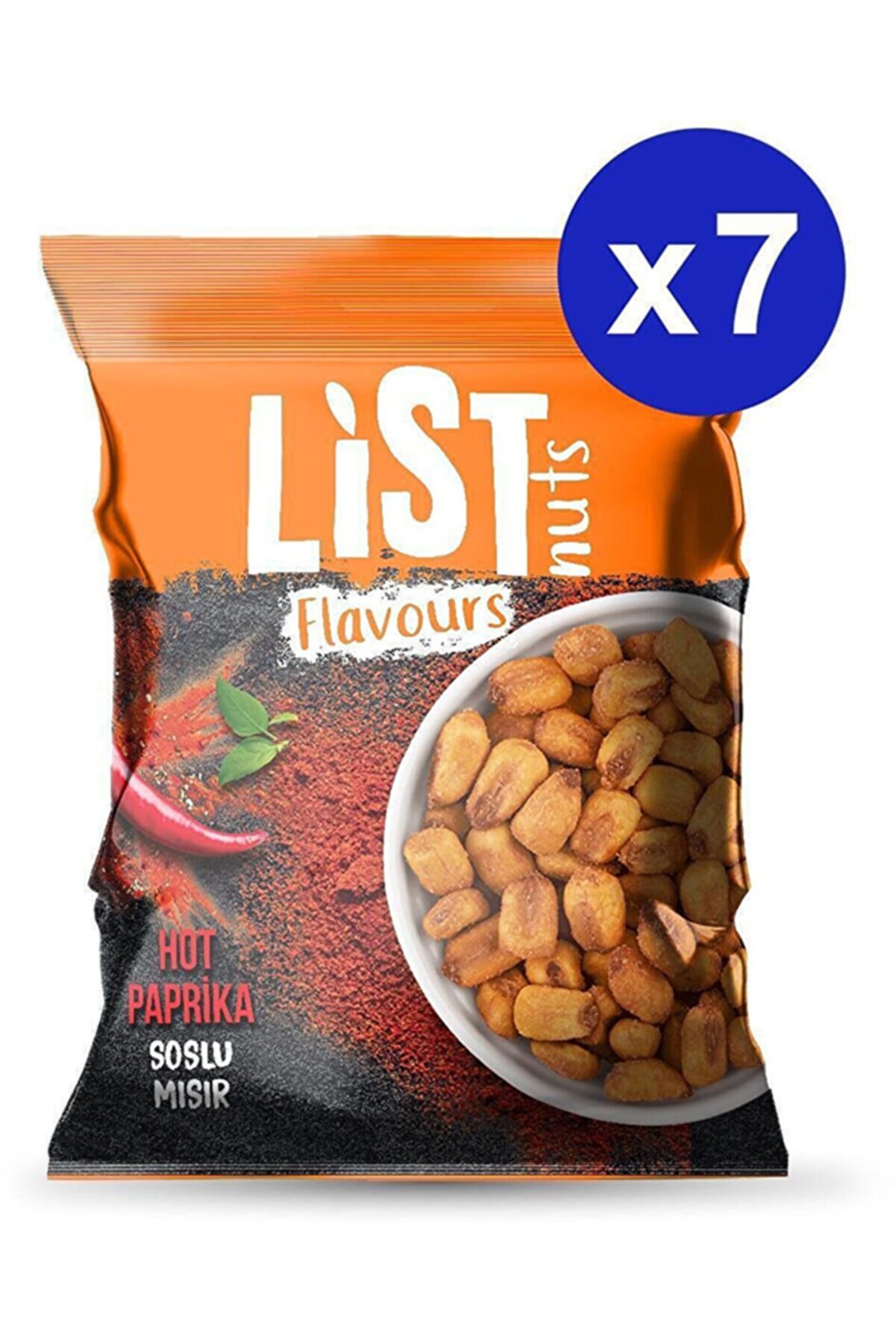 List Flavours Hot Paprika Soslu Mısır 7 X 75 G