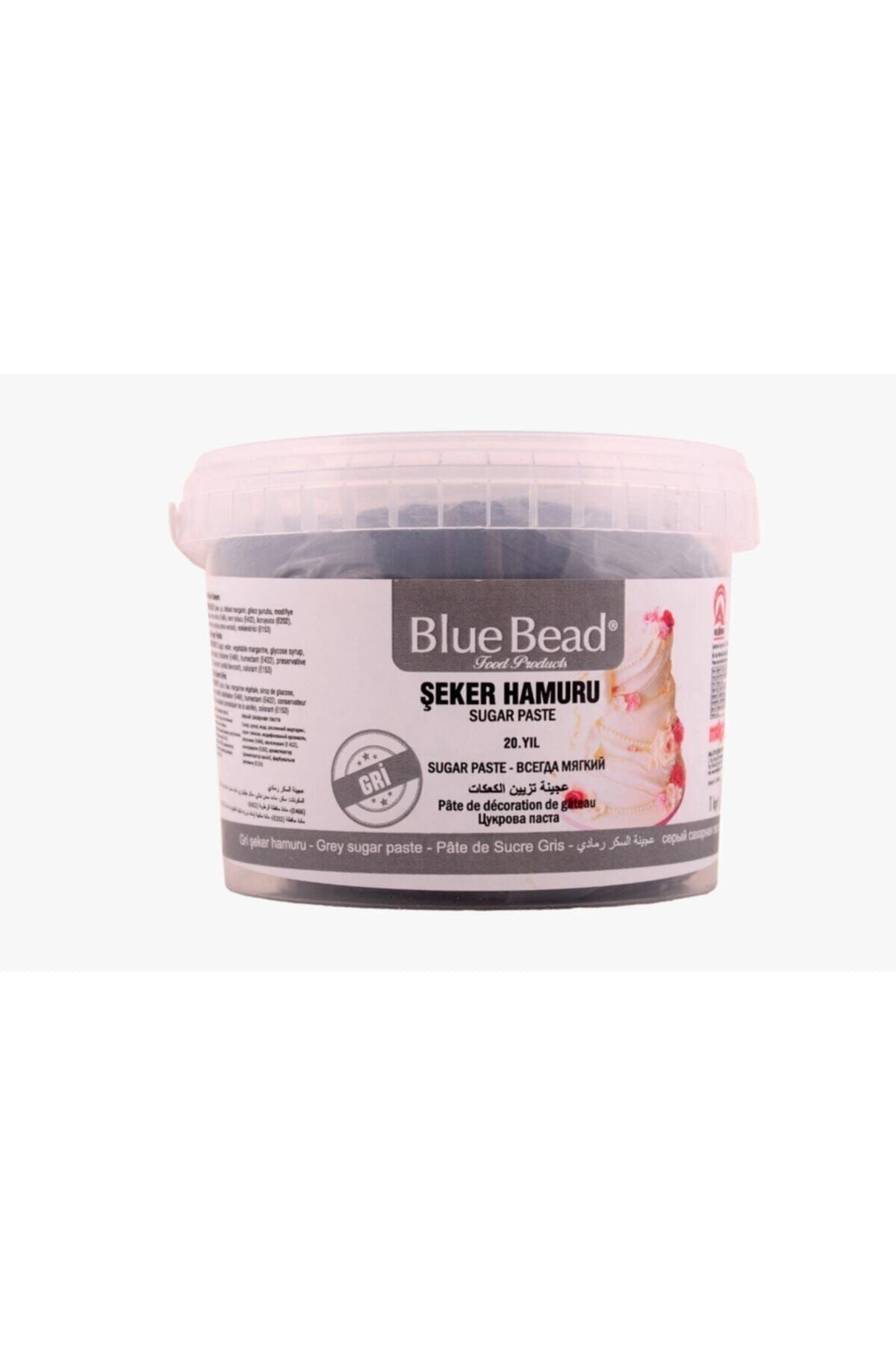Blue Bead Gri Şeker Hamuru 1 kg