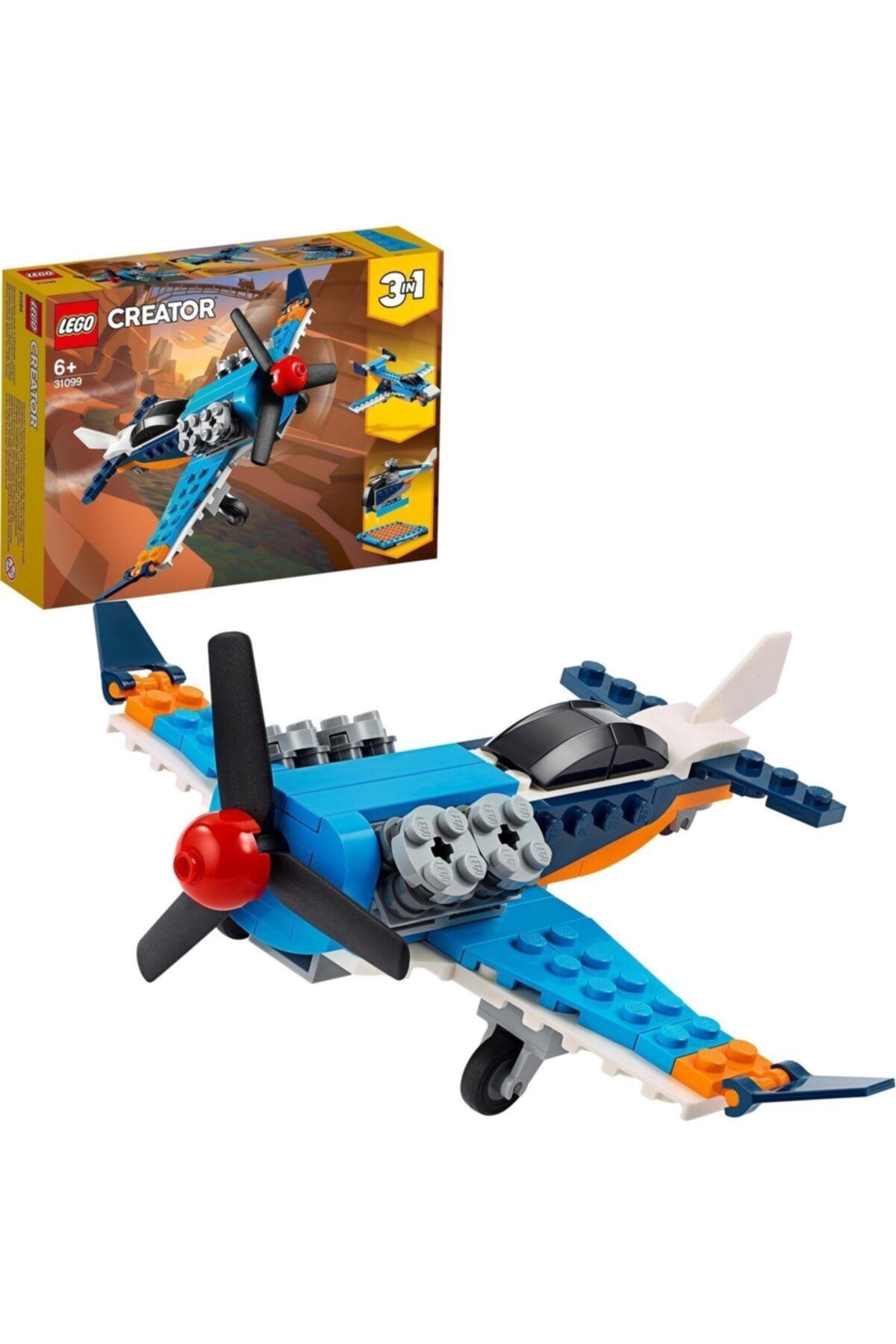 LEGO Creator Pervaneli Uçak 31099 6 Yaş 3 Farklı Set Oyuncak