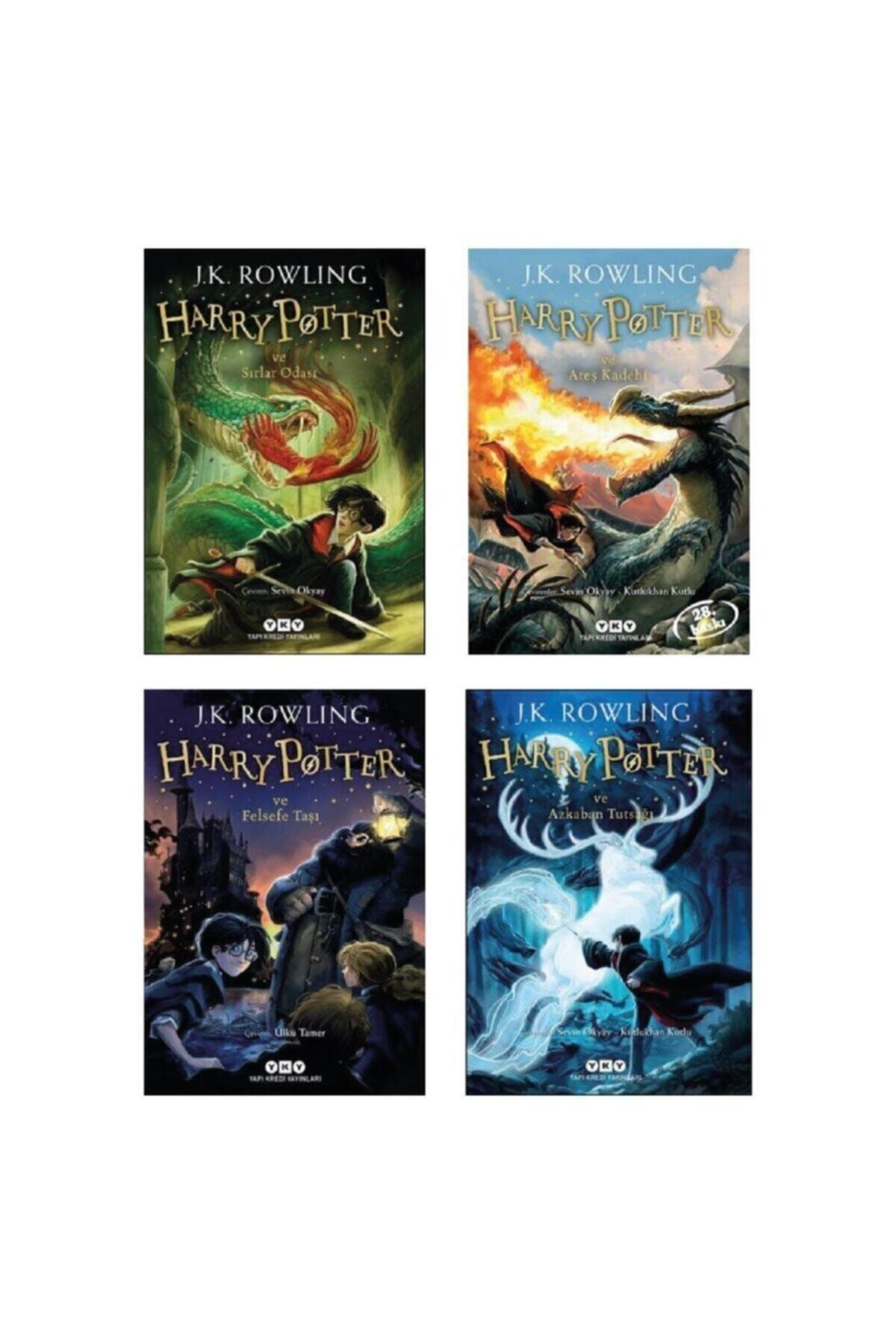 Yapı Kredi Yayınları Harry Potter 1-2-3-4 Set Ilk 4 Kitap Harry Potter Set