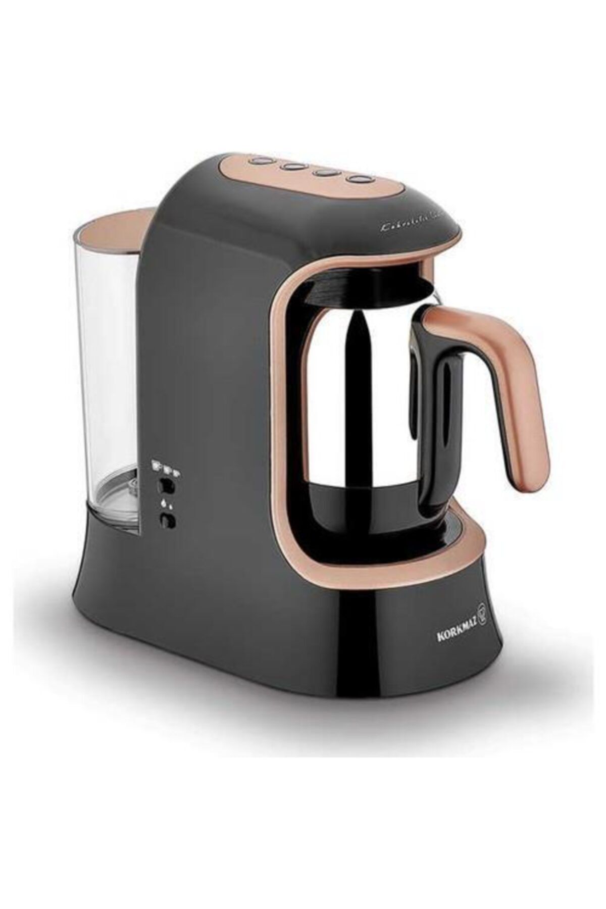 KORKMAZ Kahvekolik Aqua Siyah Rosegold Otomatik Kahve Makinesi A862-02
