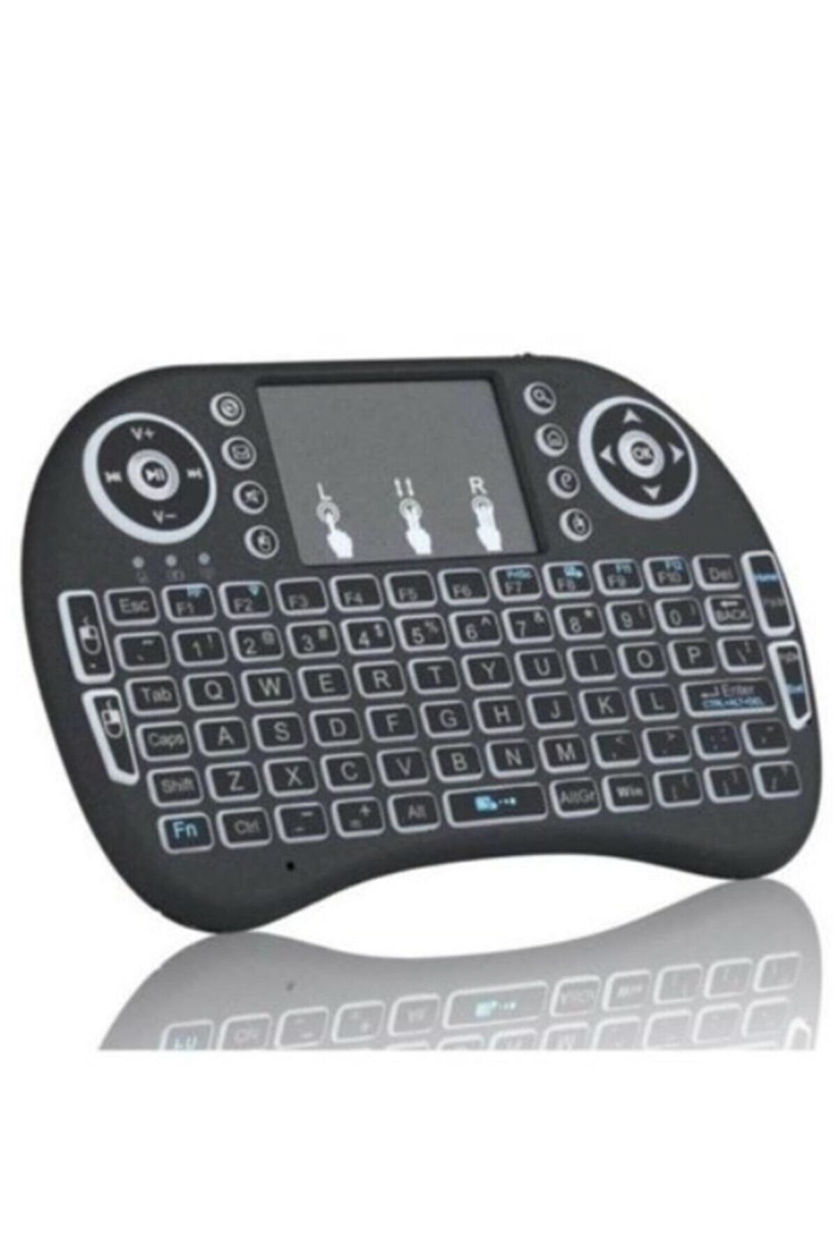 Polygold Işıklı Mini Klavye Mouse Smart Tv Box Pc Şarjlı Pg-8035 Gg42016