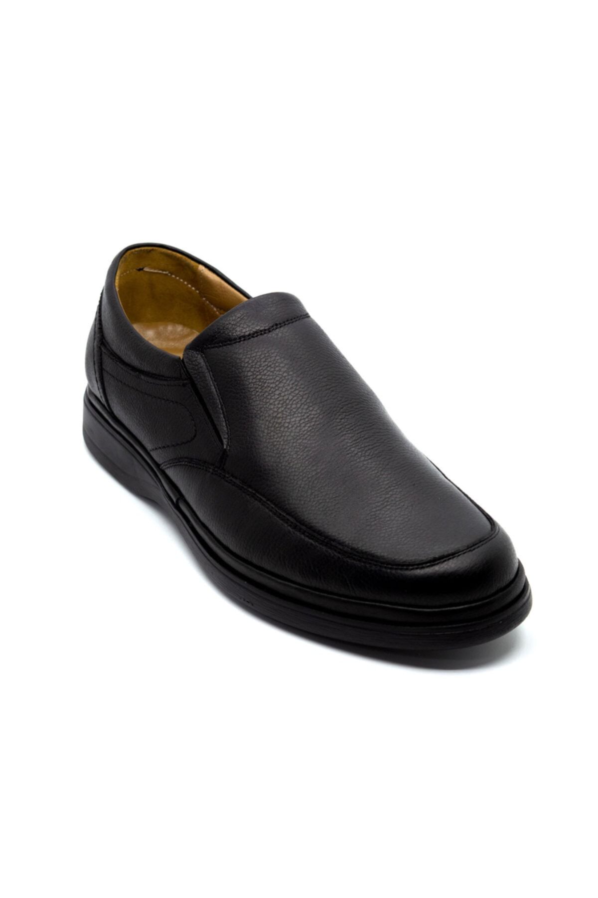 Onur Ayakkabı Erkek Siyah Hakiki Deri Ortopedik Taban Günlük Ayakkabı