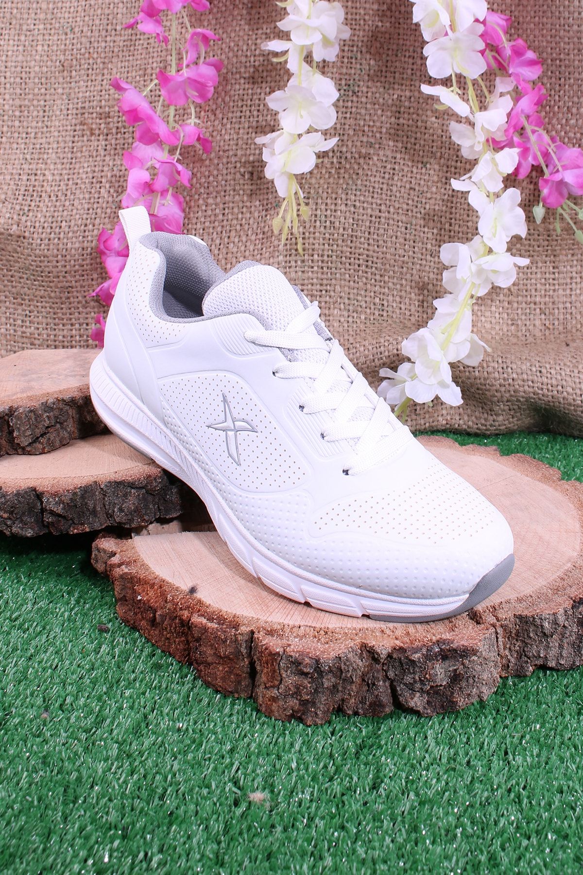 Kinetix Unisex Beyaz Günlük Sneaker Yürüyüş Spor Ayakkabı