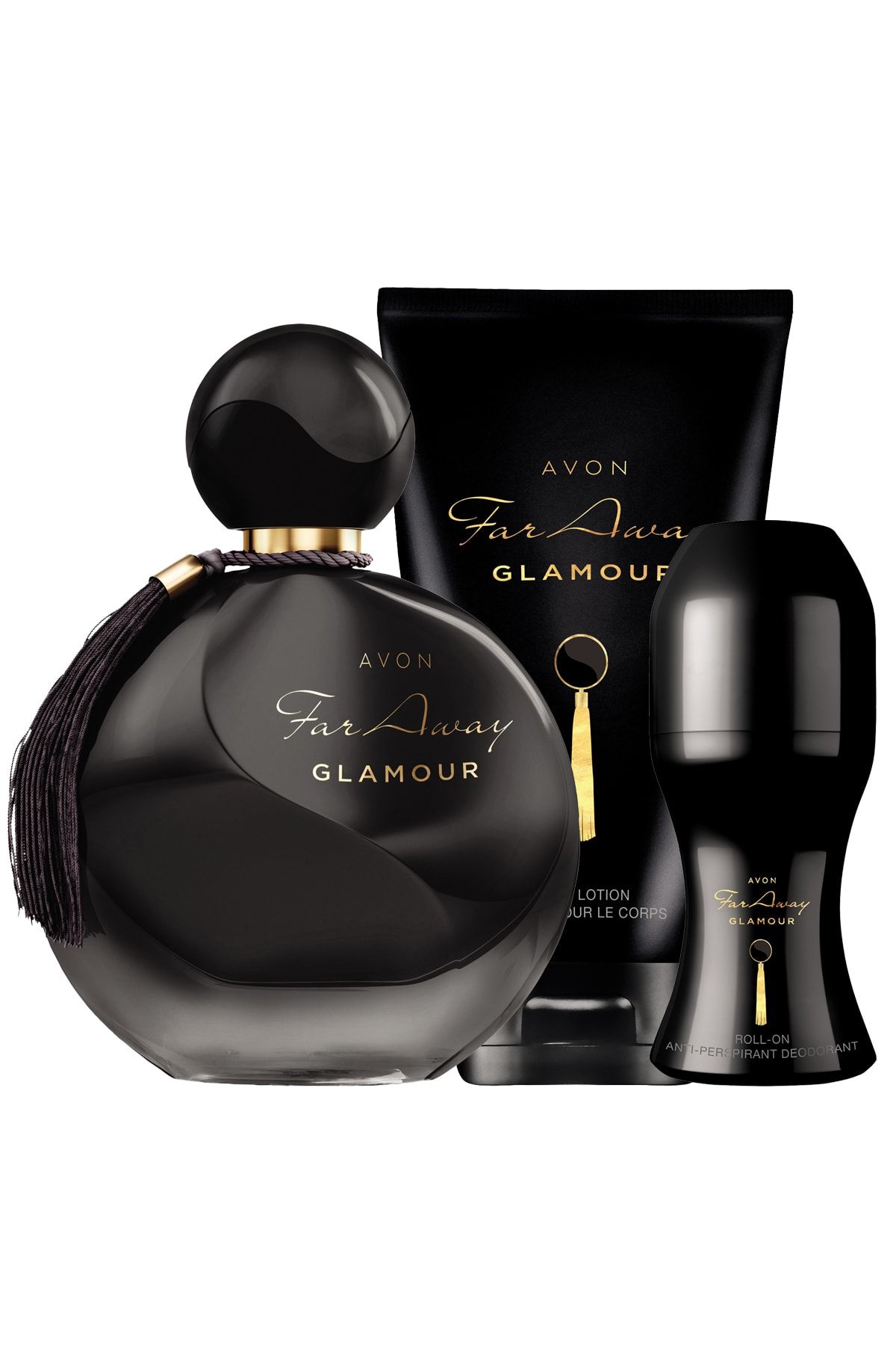Avon Far Away Glamour Parfüm Vücut Losyonu Rollon Paketi