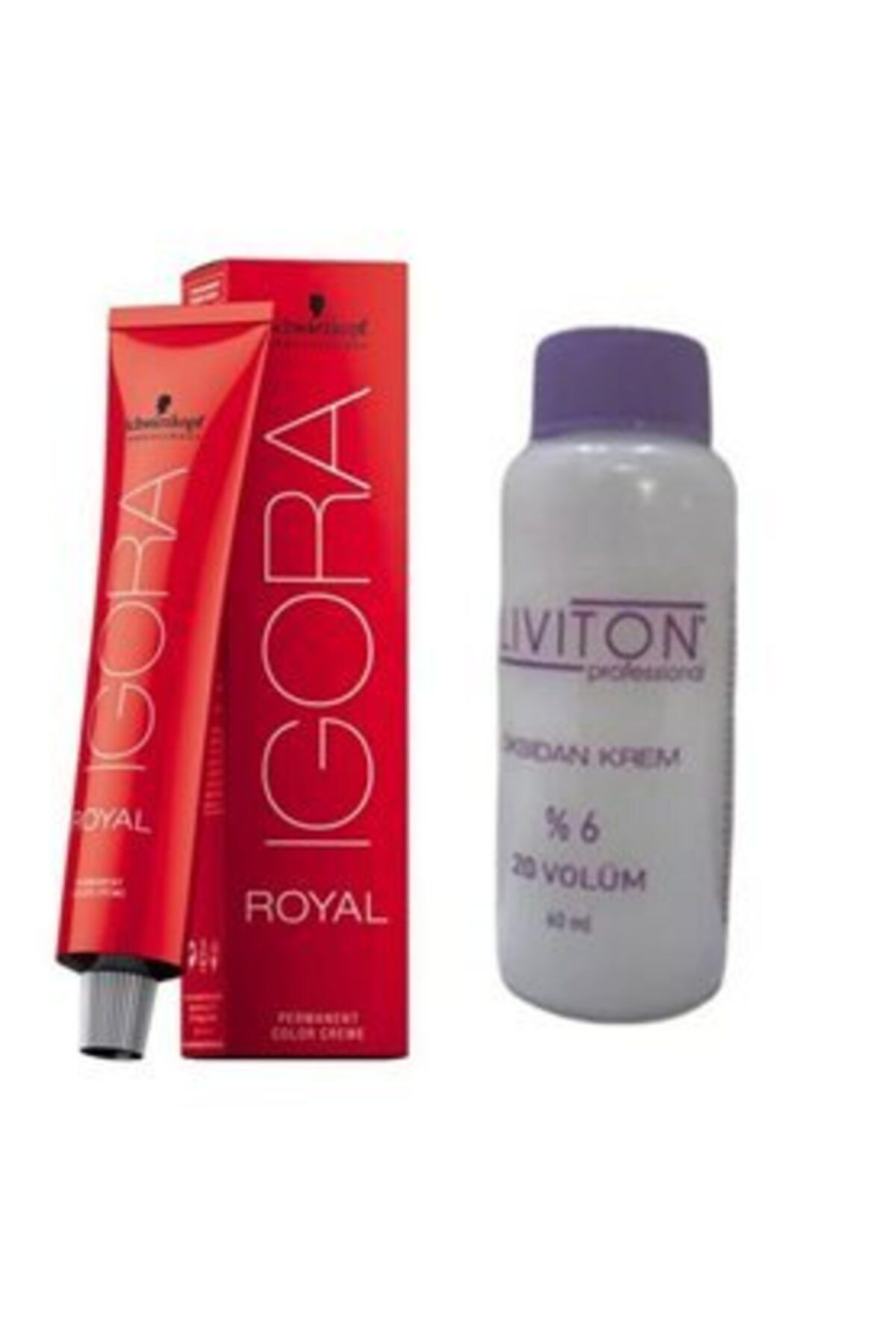 Igora Royal Saç Boyası 6.6 Koyu Kumral Kestane 60 Ml + Liviton Mini Oksidan 20 Vol.