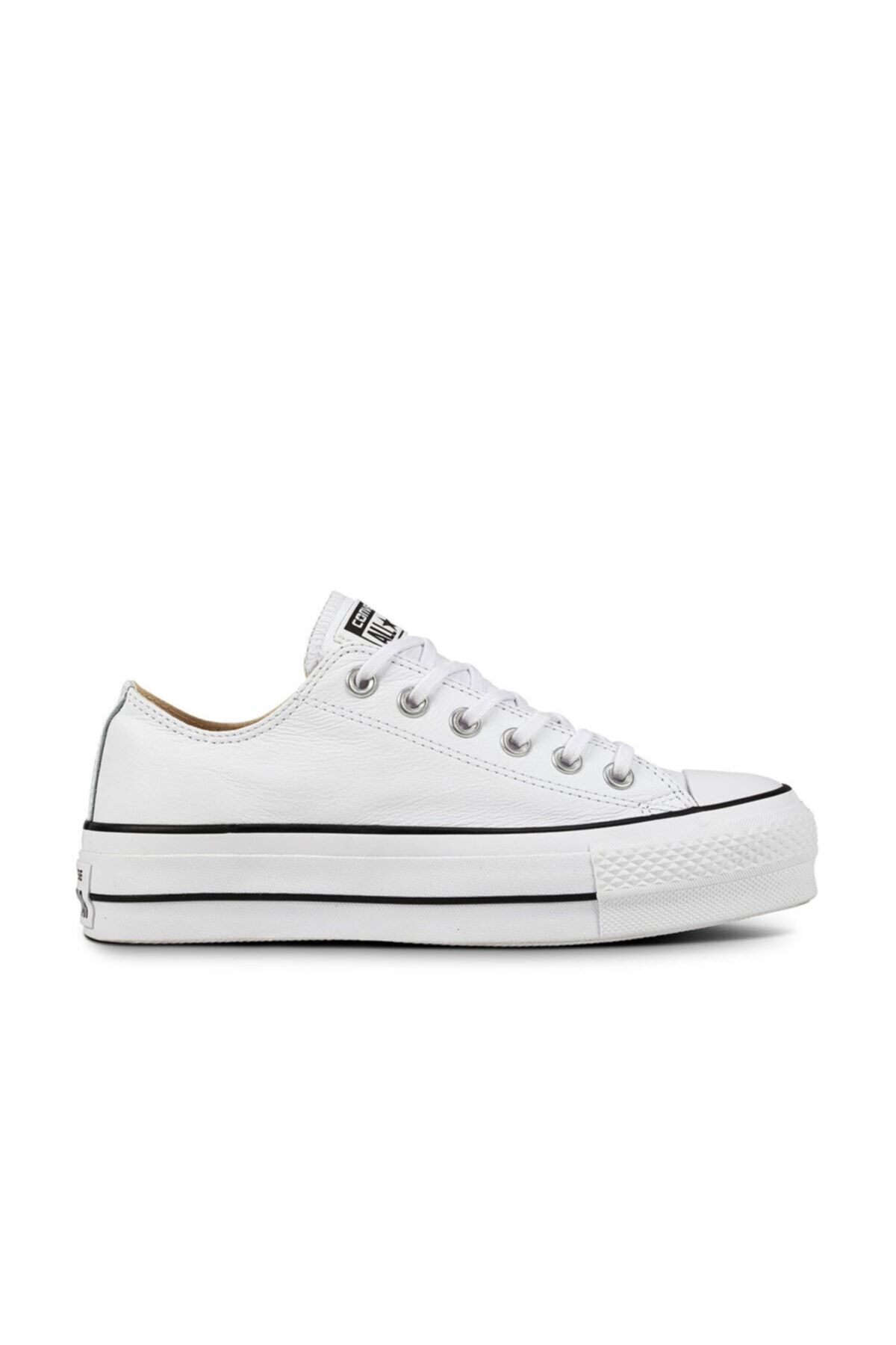 Converse Ekru - Chuck Taylor All Star Lıf Beyaz Kadın Sneaker Ayakkabı