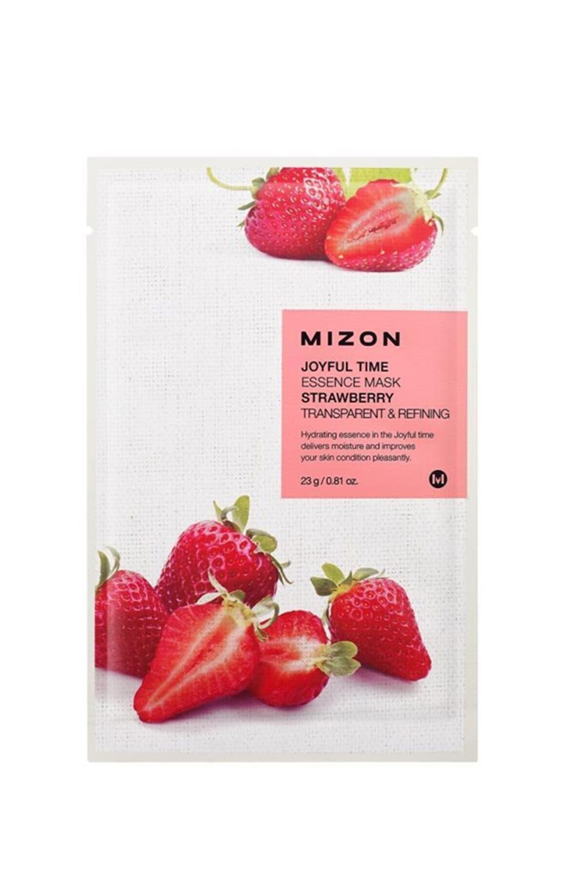 Mizon Joyful Time Essence Mask Strawberry - Çilek Maskesi
