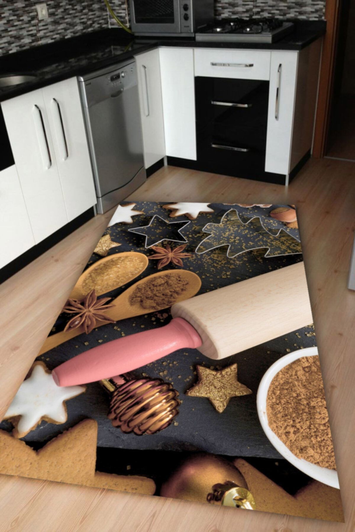 Modanoiva Modern Mutfak Desenleri Dijital Baskılı Halı Mrc1803