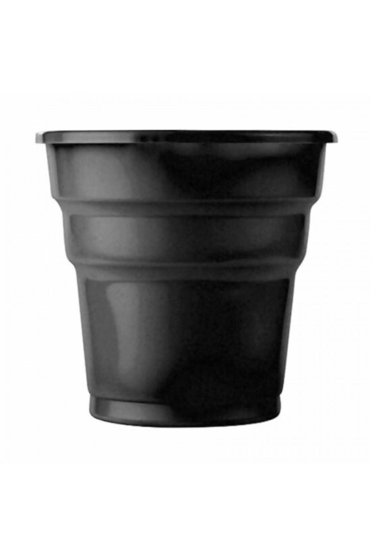 Roll Up Kikajoy Siyah Plastik Meşrubat Bardağı 25'li