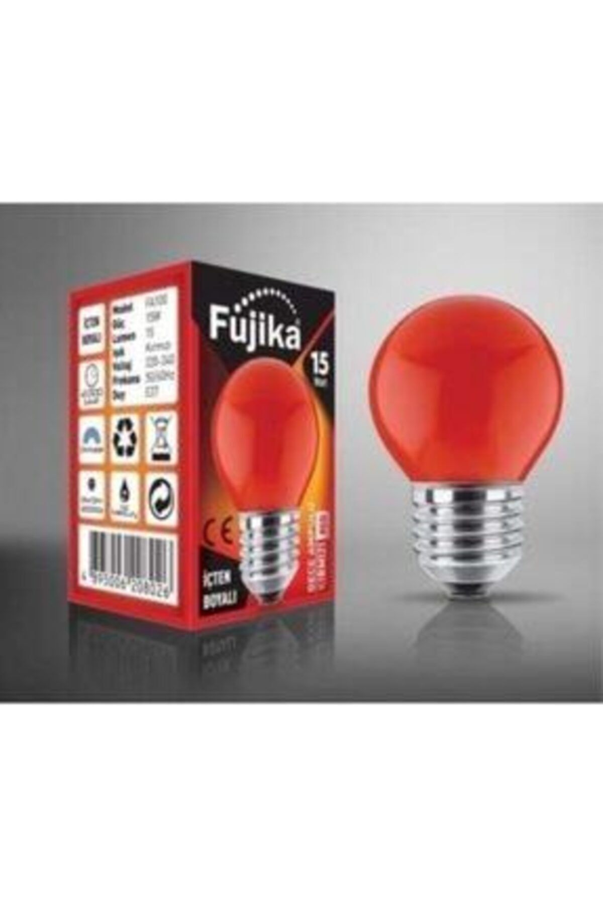 Fujika 15 Watt Renkli Gece Lambası Ampulü Kırmızı Renk -k