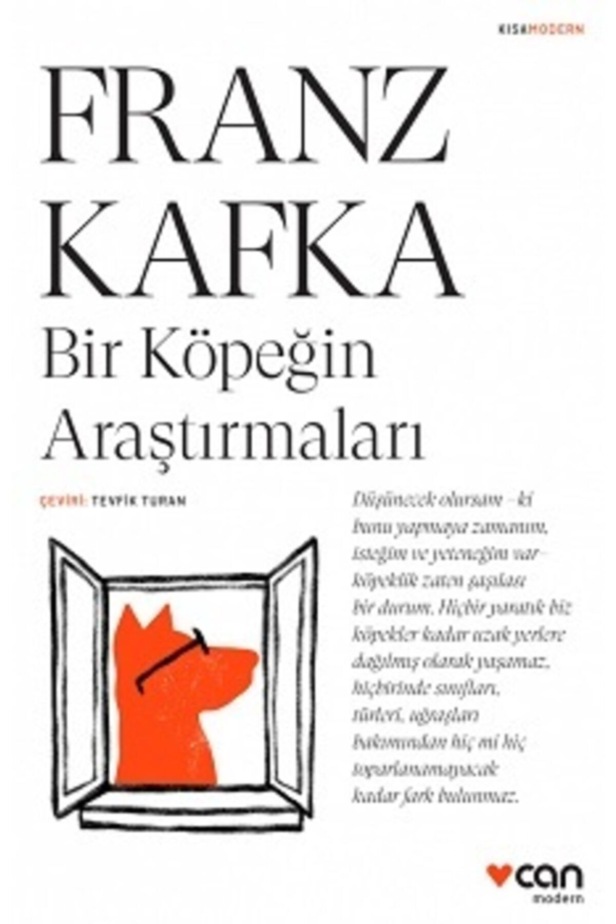 Can Yayınları Bir Köpeğin Araştırmaları / Franz Kafka /