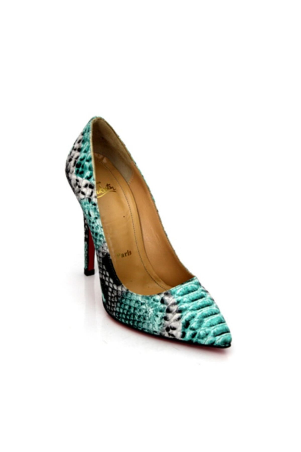 Karnaval Ayakkabı Kadın Yeşil Topuklu Ayakkabı