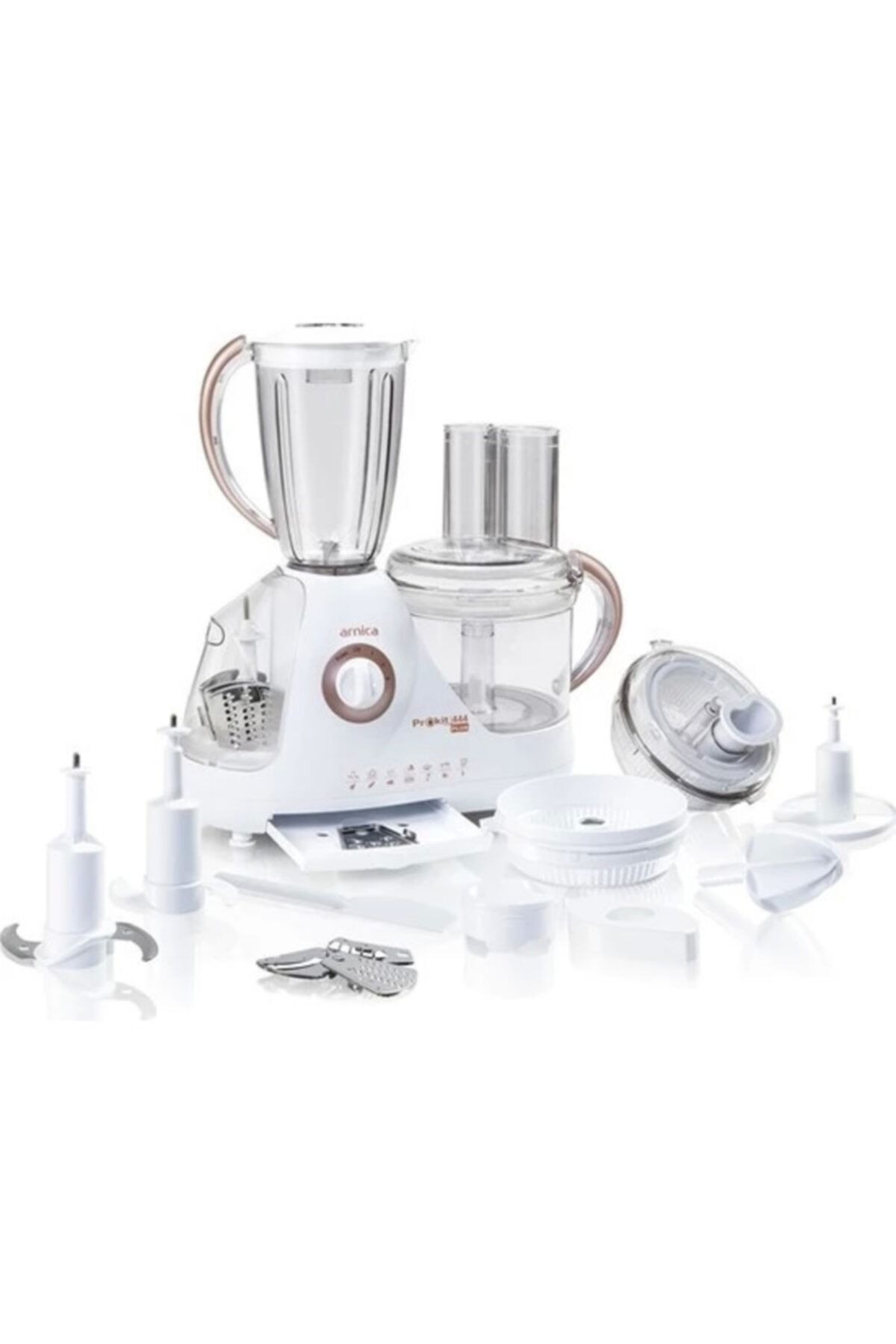 Arnica Prokit 444 Plus GH21021 Compac Mutfak Robotu 800W Rose