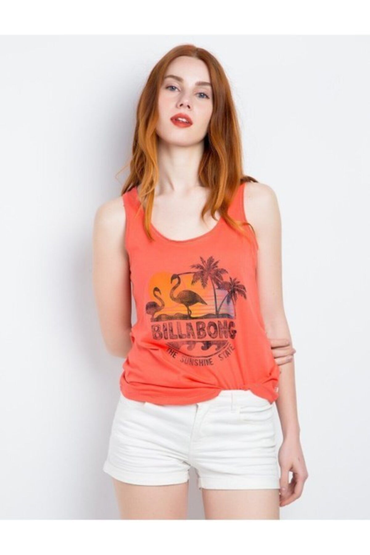 Billabong Kadın Orange Atlet Tshirt