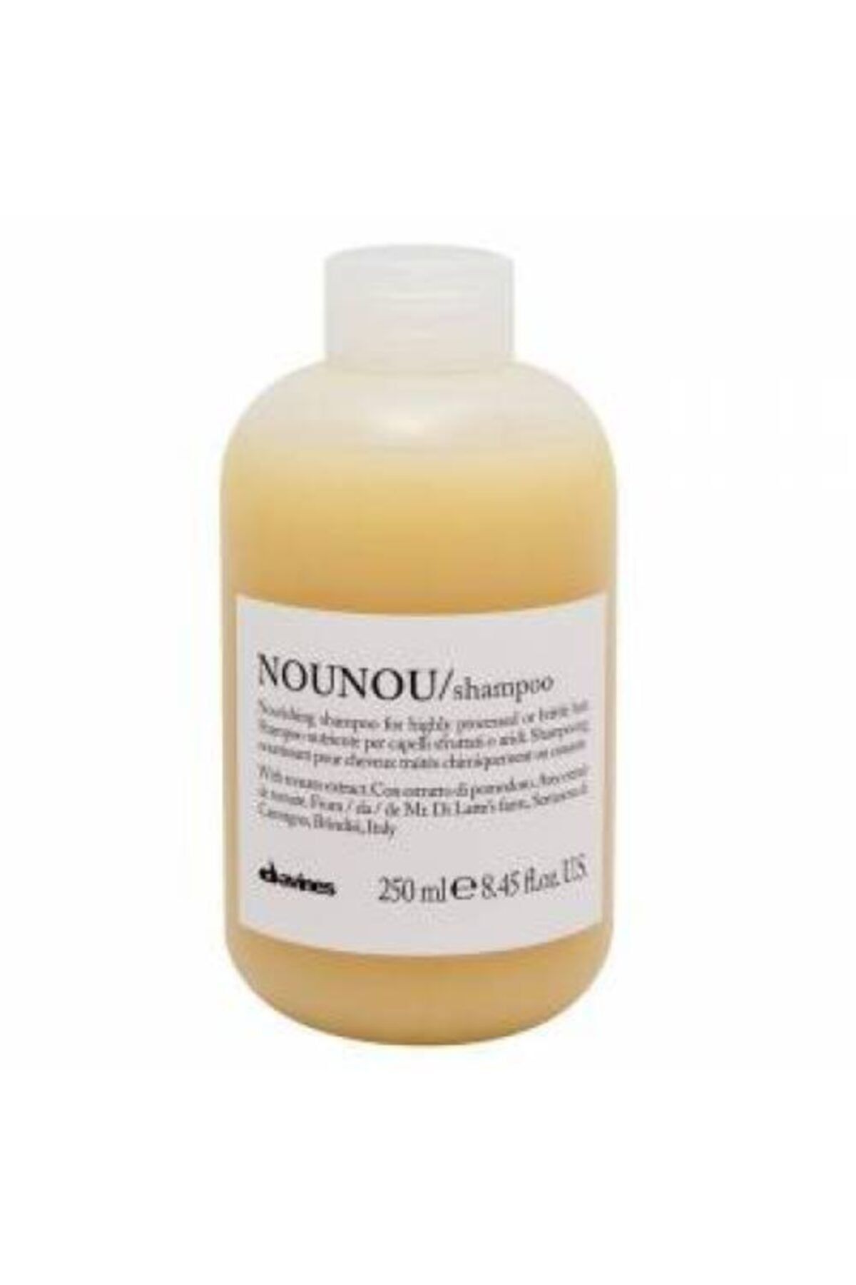 Davines Nounou Perma Düzleştirme Boya Röfle Gibi Kimyasal Işlem Görmüş Saçlar Için Şampuan 250 Ml