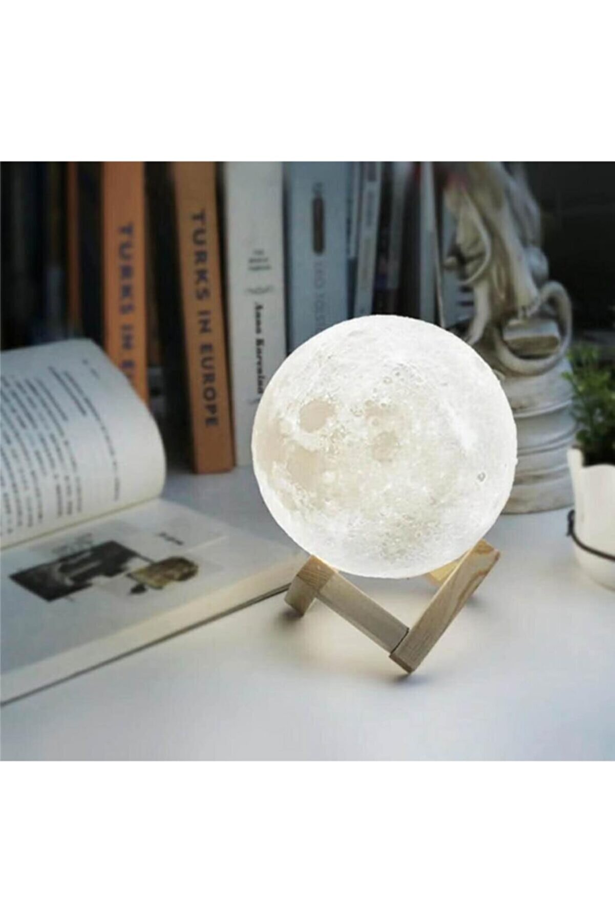 Luna 3d Ay Standlı Gece Lambası