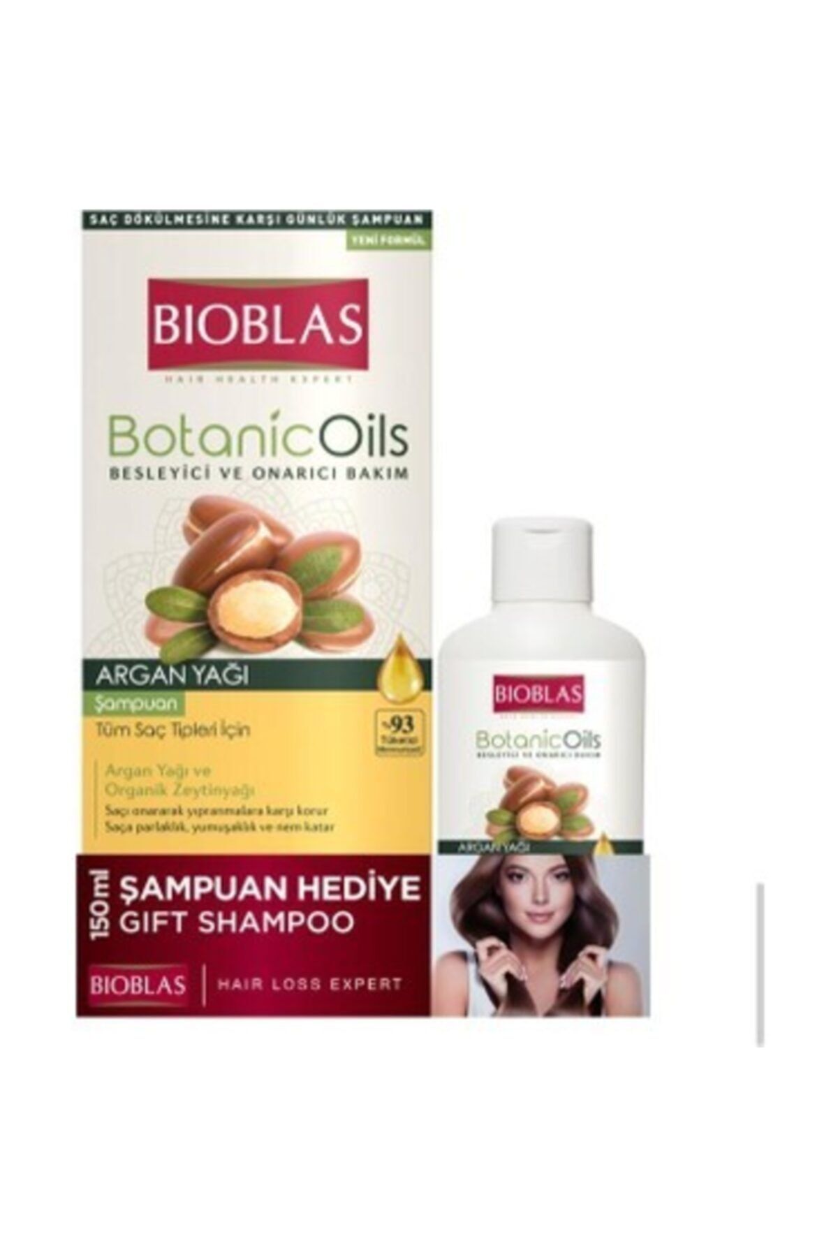 Bioblas Botanic Oils Argan Yağı Şampuanı 360 Ml + 150 Ml