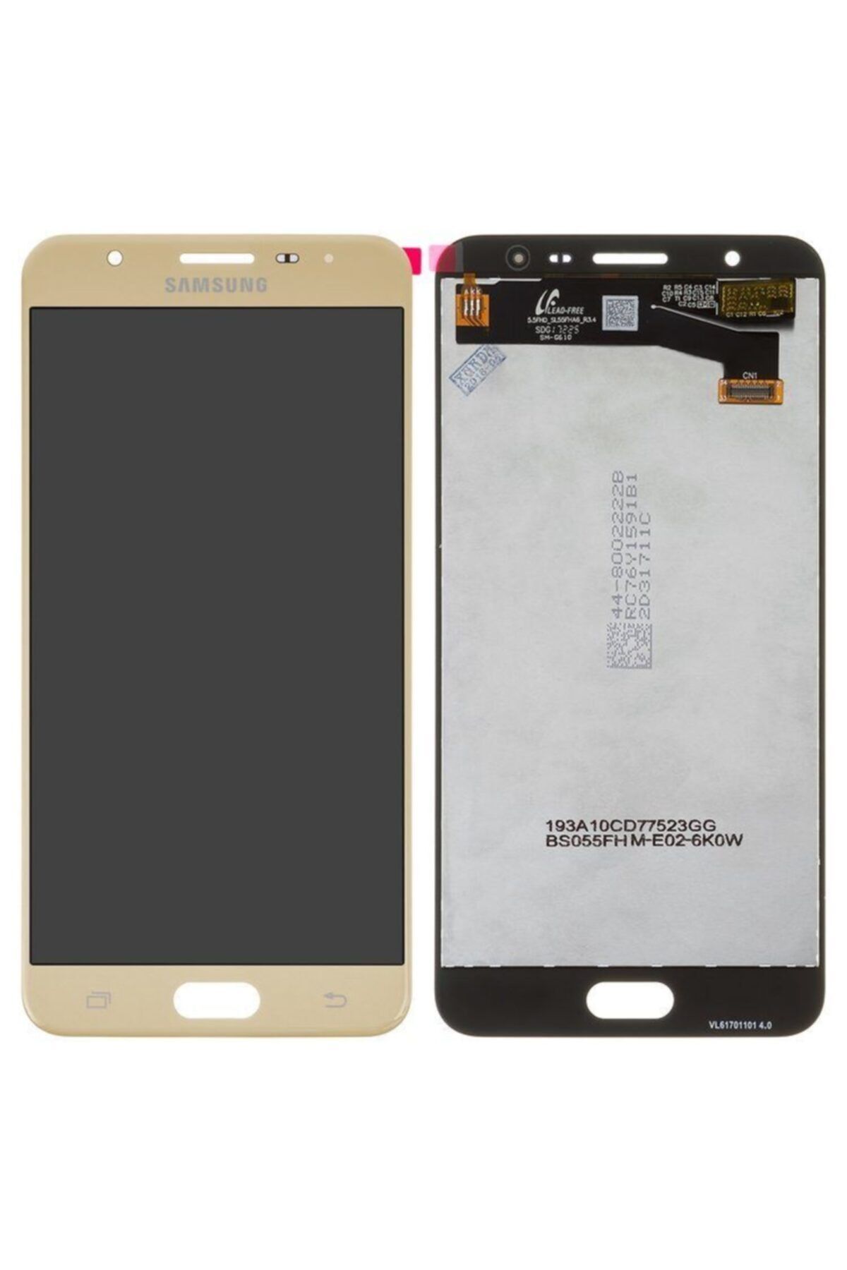 Samsung Galaxy J7 Prime Sm-g610 Lcd Ekran Dokunmatik Servis Orijinali Gold