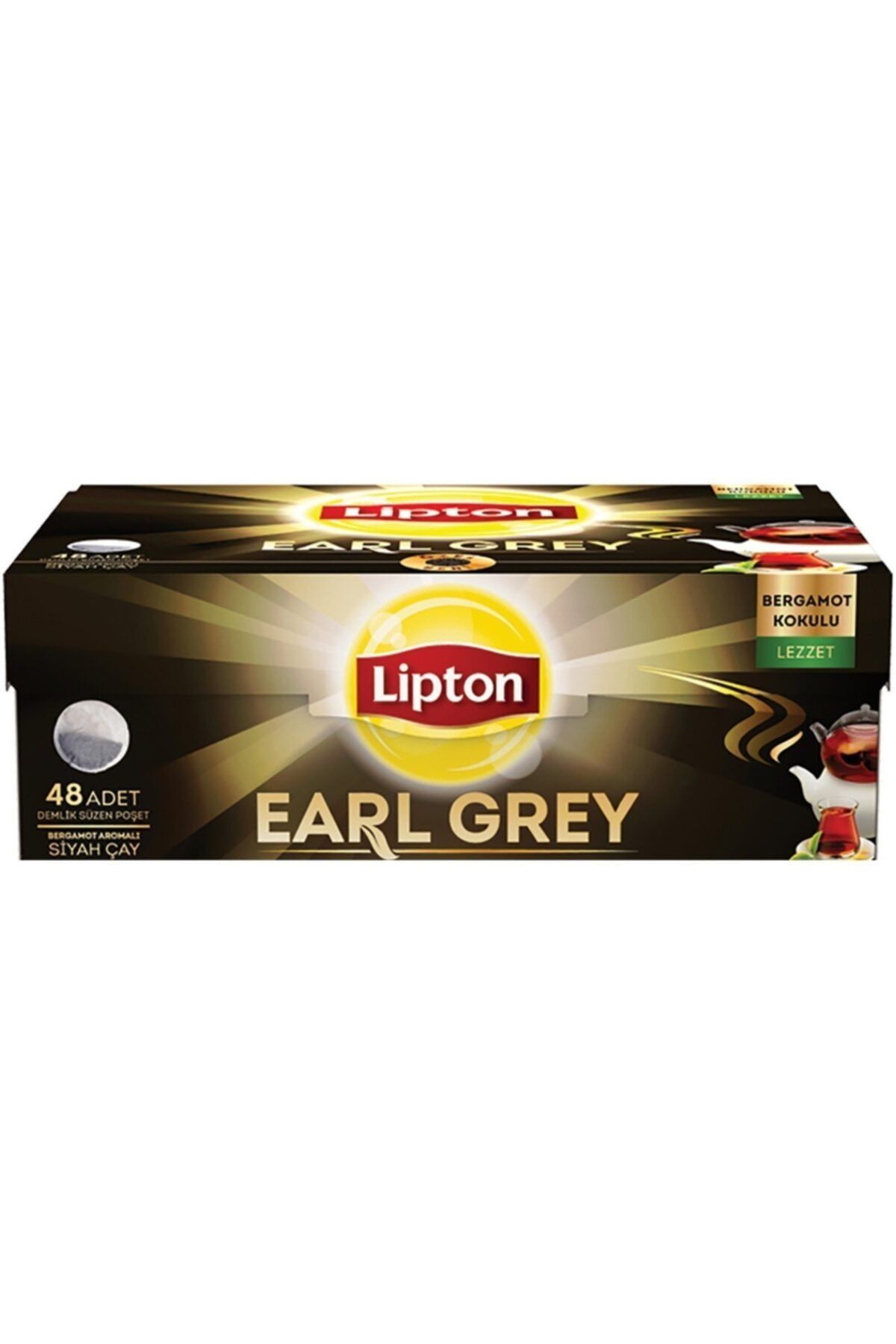 Lipton Demlik Poşet Çay Earl Grey 48'li