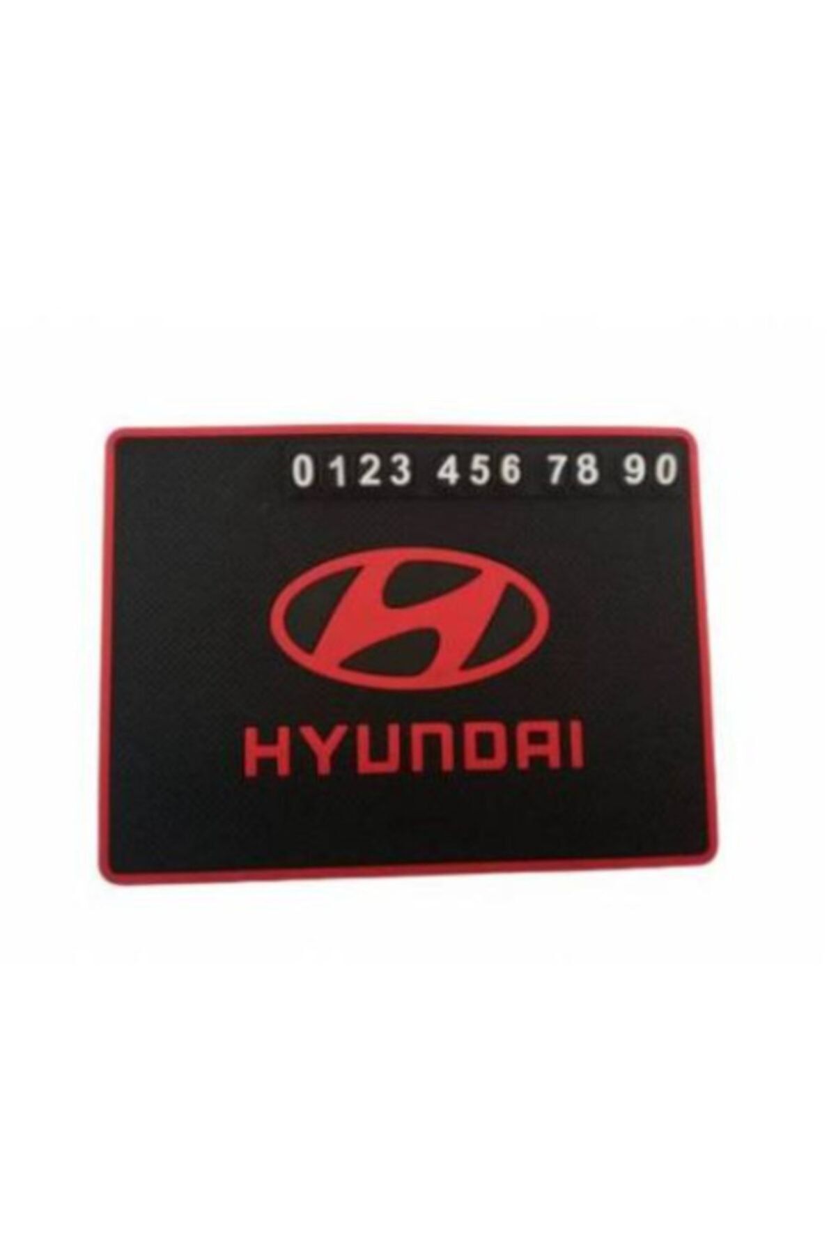 Hyundai Araca Özel Markalı Logolu Kaydırmaz Yapışkan Torpido Ped Numaratör