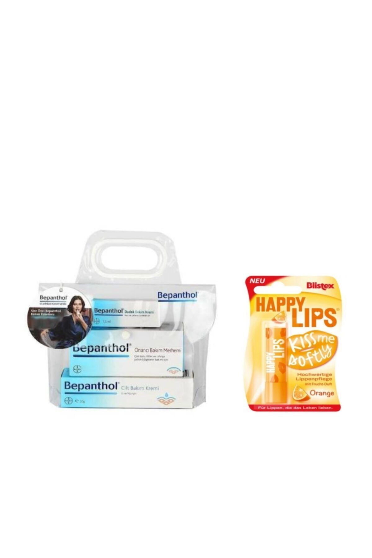 Bepanthol Üçlü Set Onarıcı Krem 30 Gr+cilt Kremi 30 Gr+dudak Kremi + Blistex Orange Lip Protector