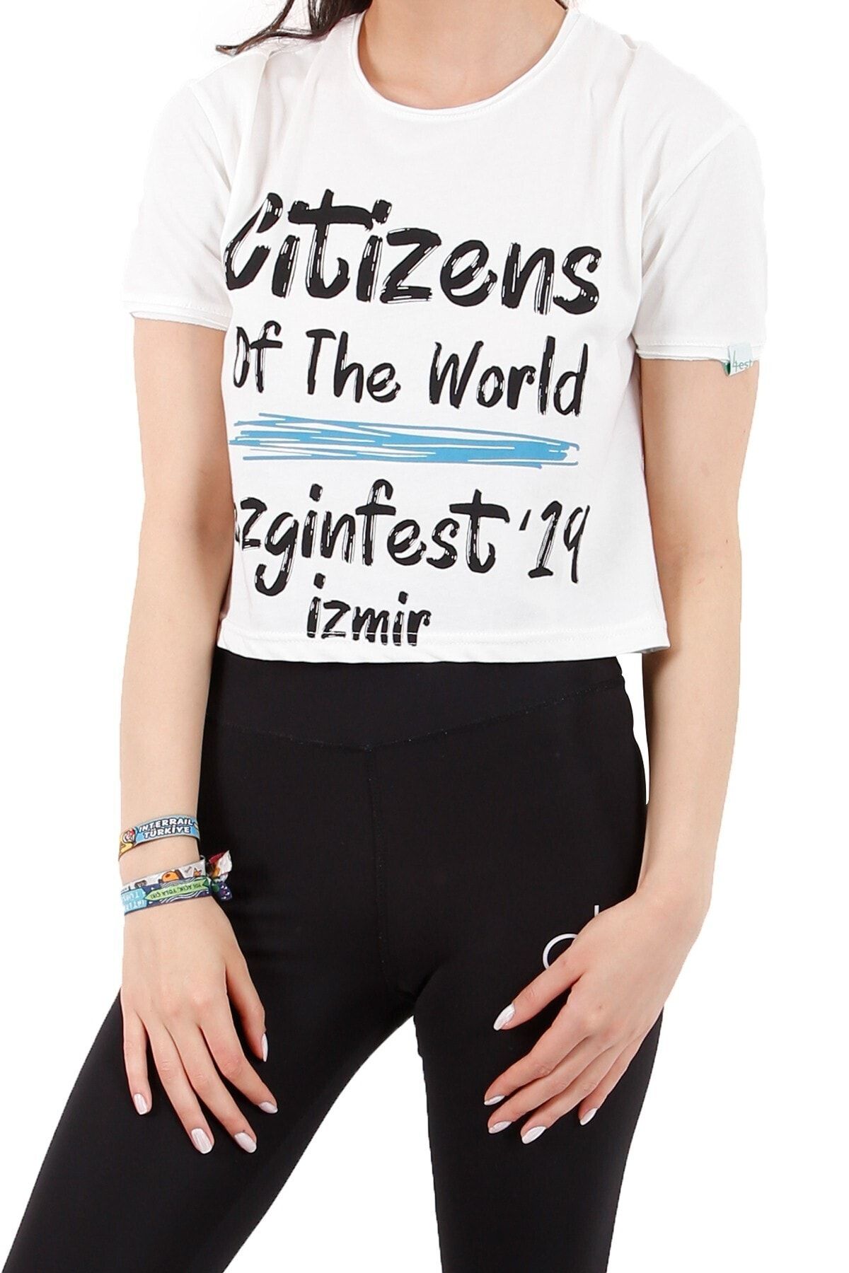 4EST Kadın Özel Tasarım Kısa T-Shirt
