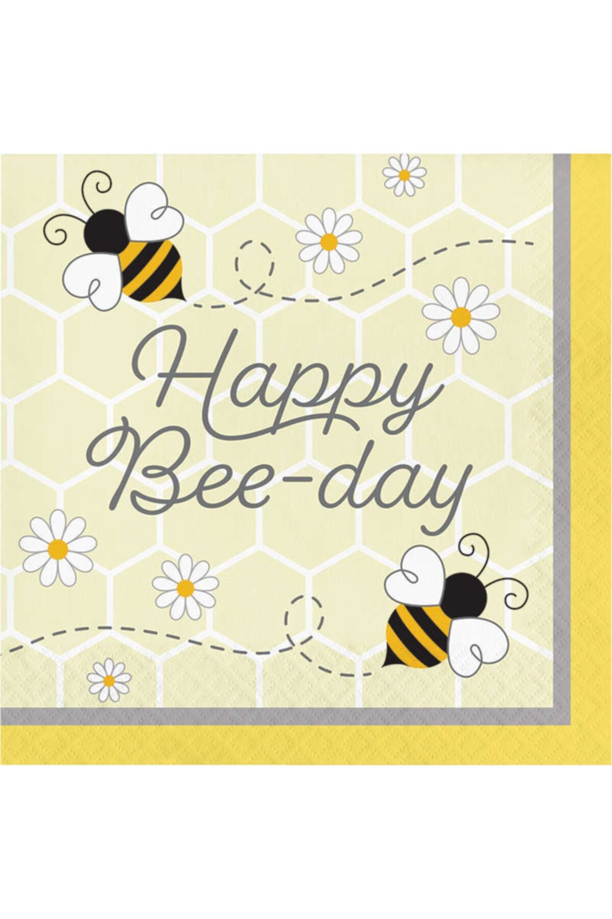 Parti Dünyası Bal Arısı Happy Bee-day Peçete 16 Adet