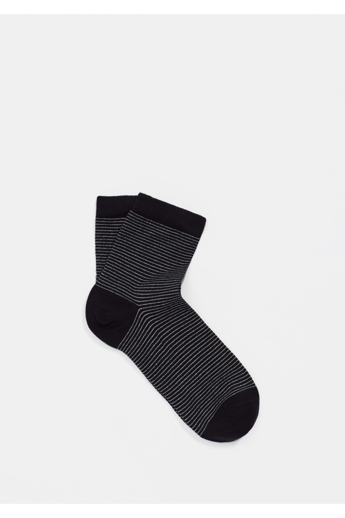 Mavi Siyah Soket Çorap