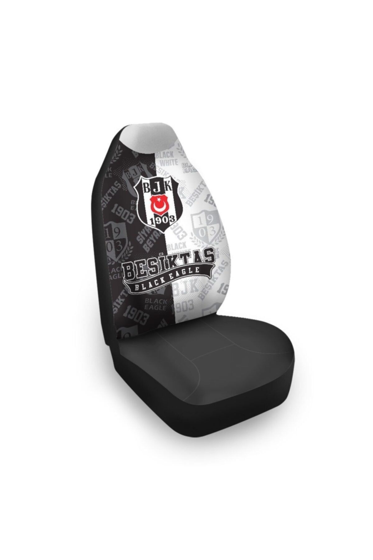 Beşiktaş Lisanslı Beşiktaş Siyah Beyaz Araba Koltuk Kılıfı