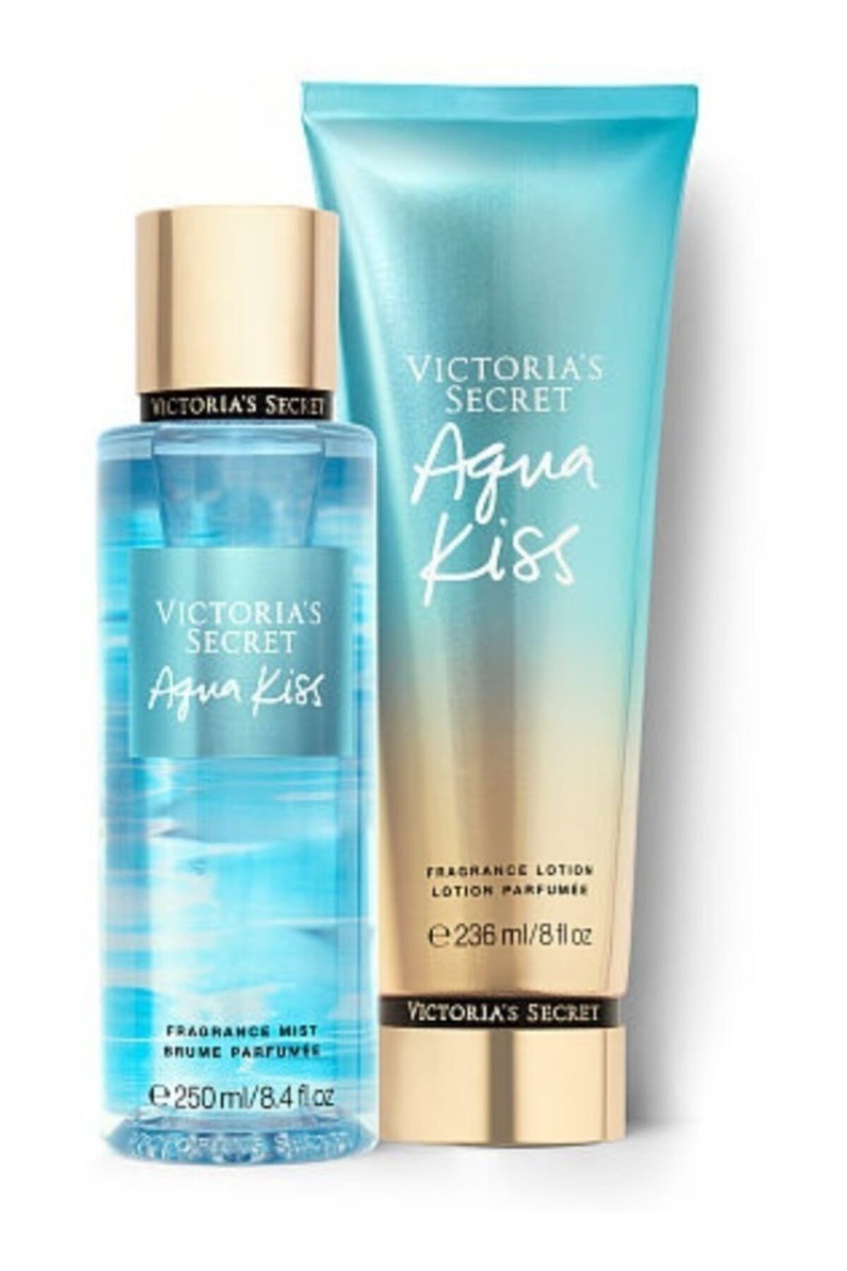 Victoria's Secret Agua Kıss New Collection Vücut Spreyi,vücut Losyonu 2 Li Set