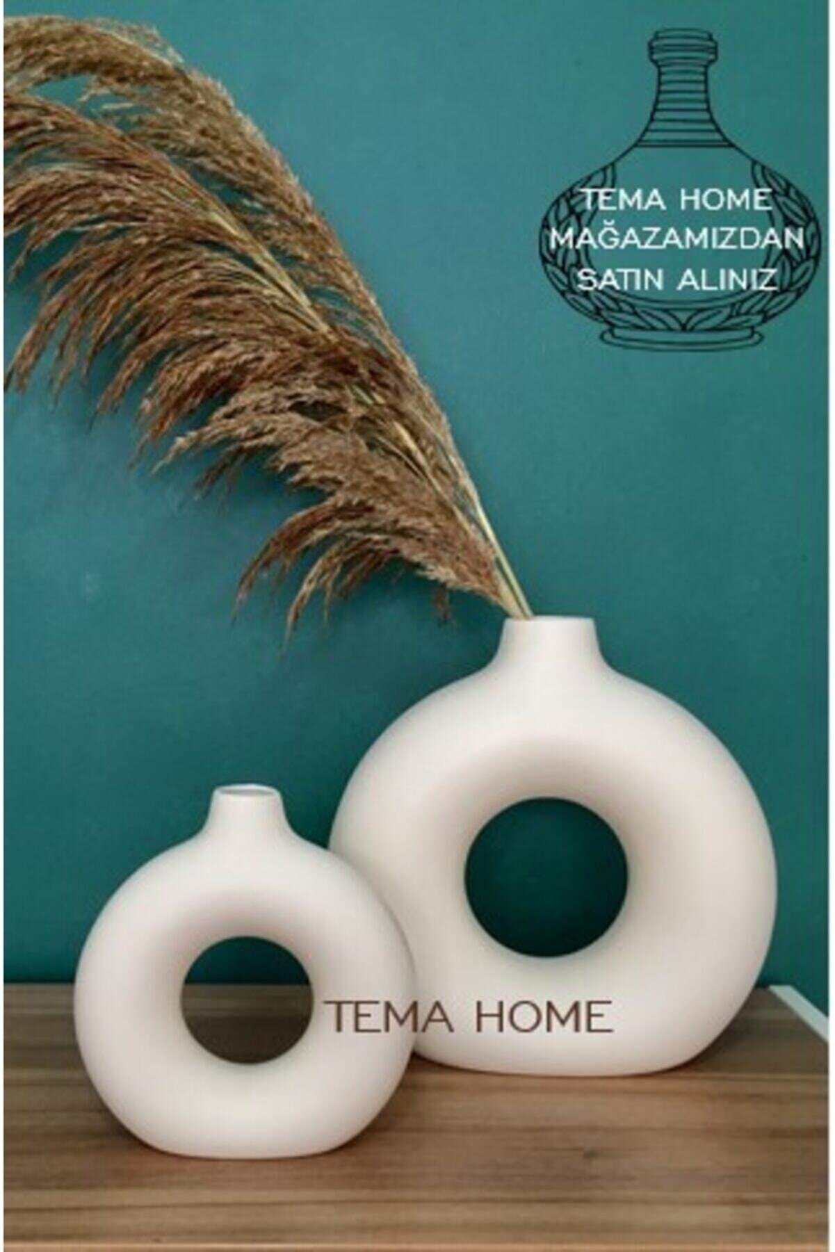 TEMA HOME Bohem | Seramik Vazo Büyük & Küçük Ikili Set