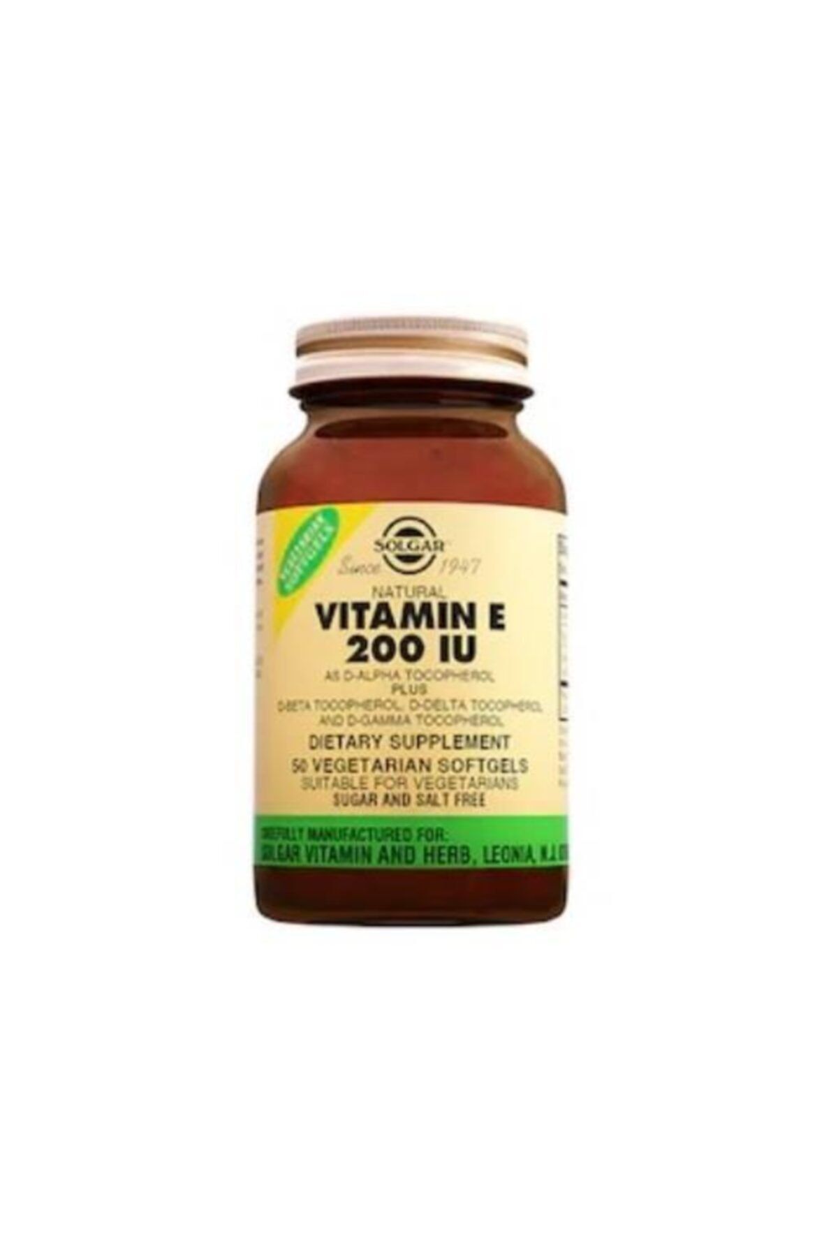 Solgar Vitamin E 200 Iu 50 Kapsül